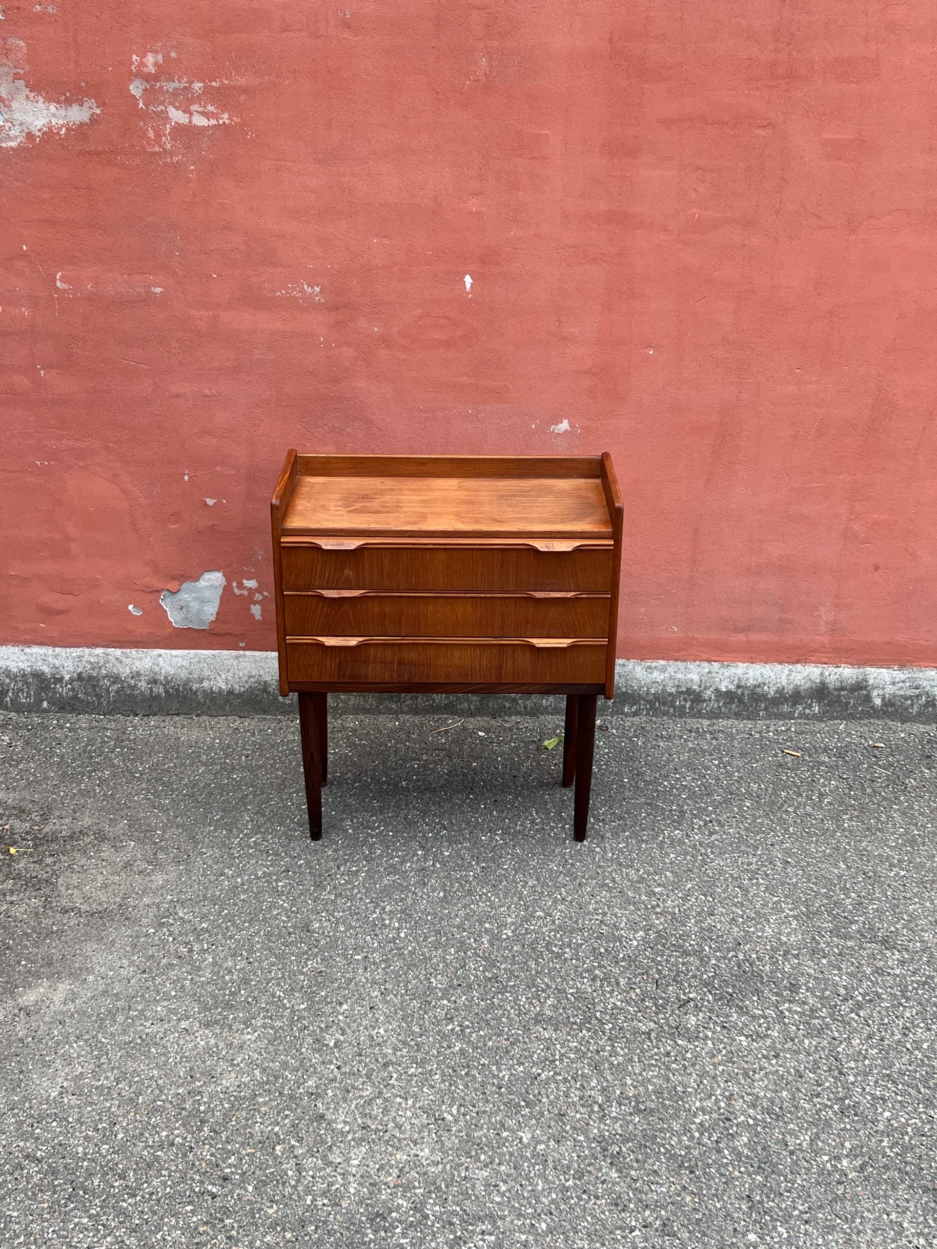 Chest of drawers, brown teak, Denmark, 1960s. - 342786