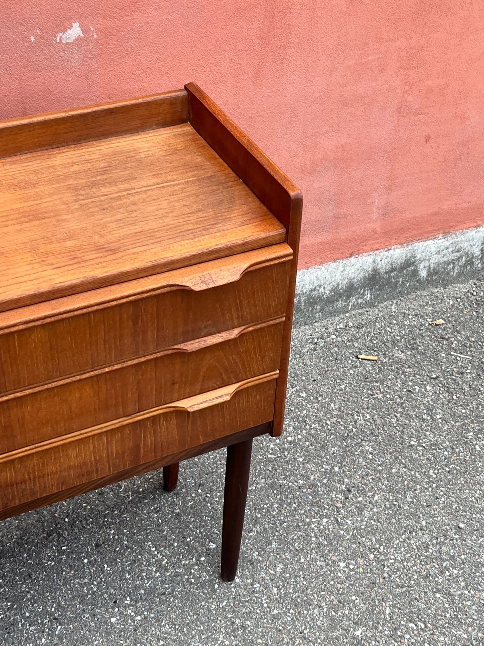 Chest of drawers, brown teak, Denmark, 1960s. - 342780