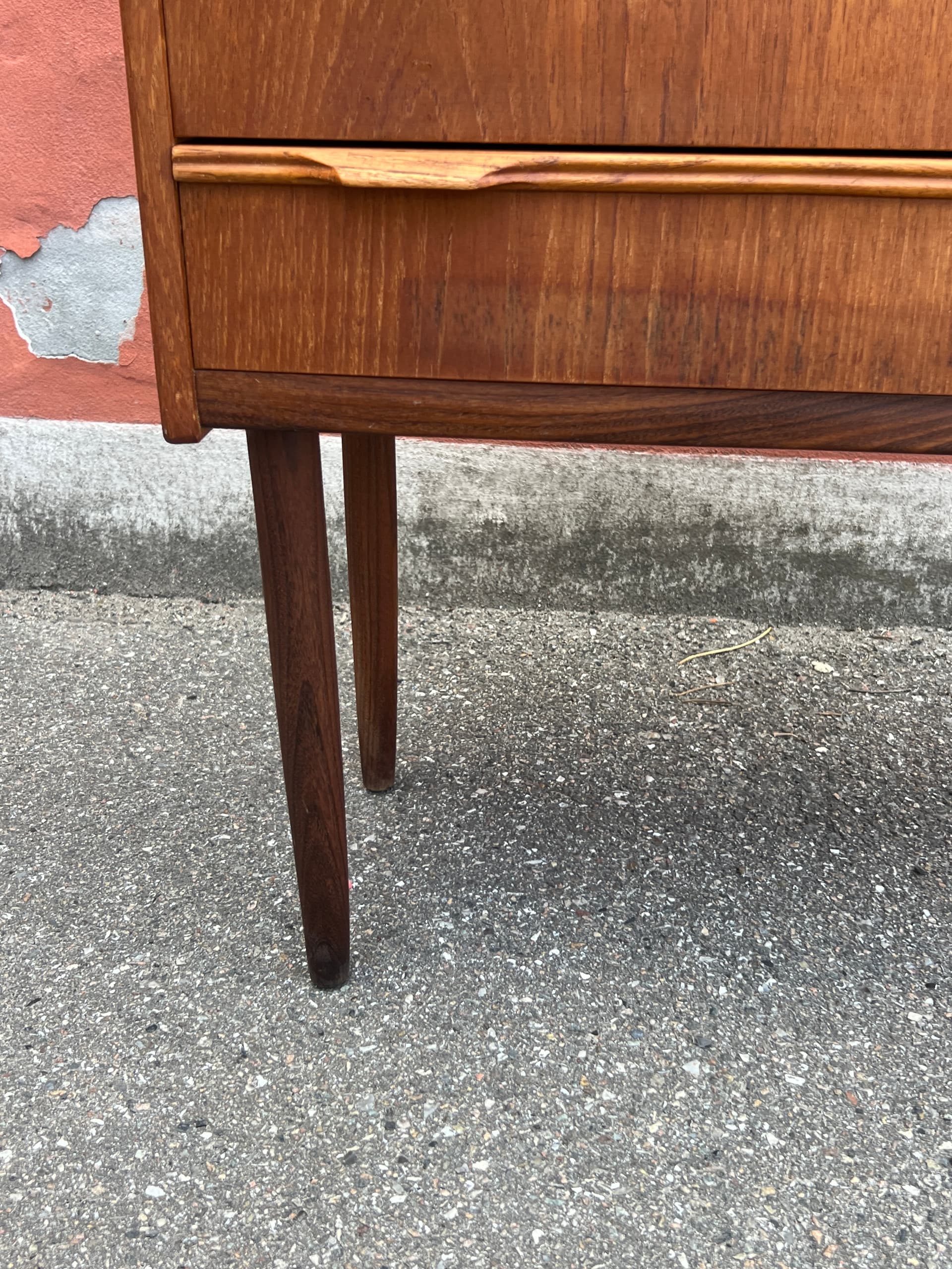 Chest of drawers, brown teak, Denmark, 1960s. - 342785