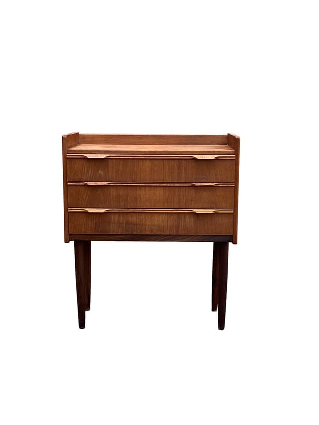 Chest of drawers, brown teak, Denmark, 1960s. - DIMENSION