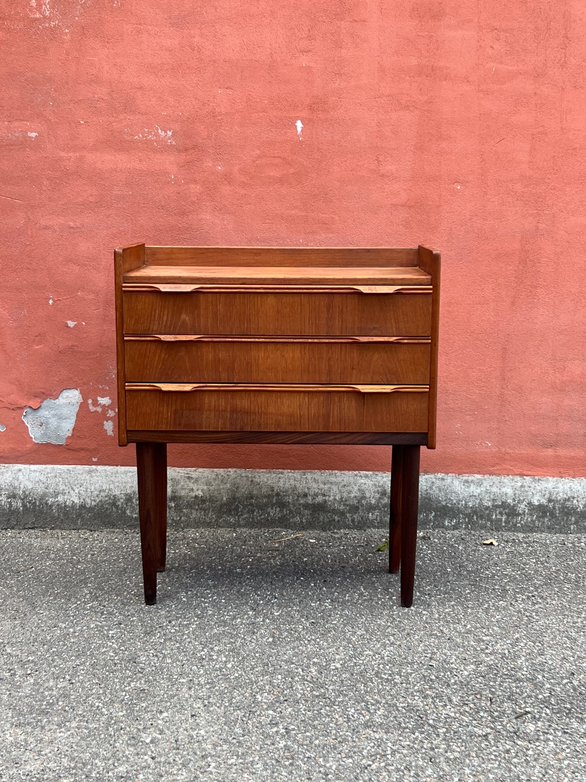 Chest of drawers, brown teak, Denmark, 1960s. - 342782