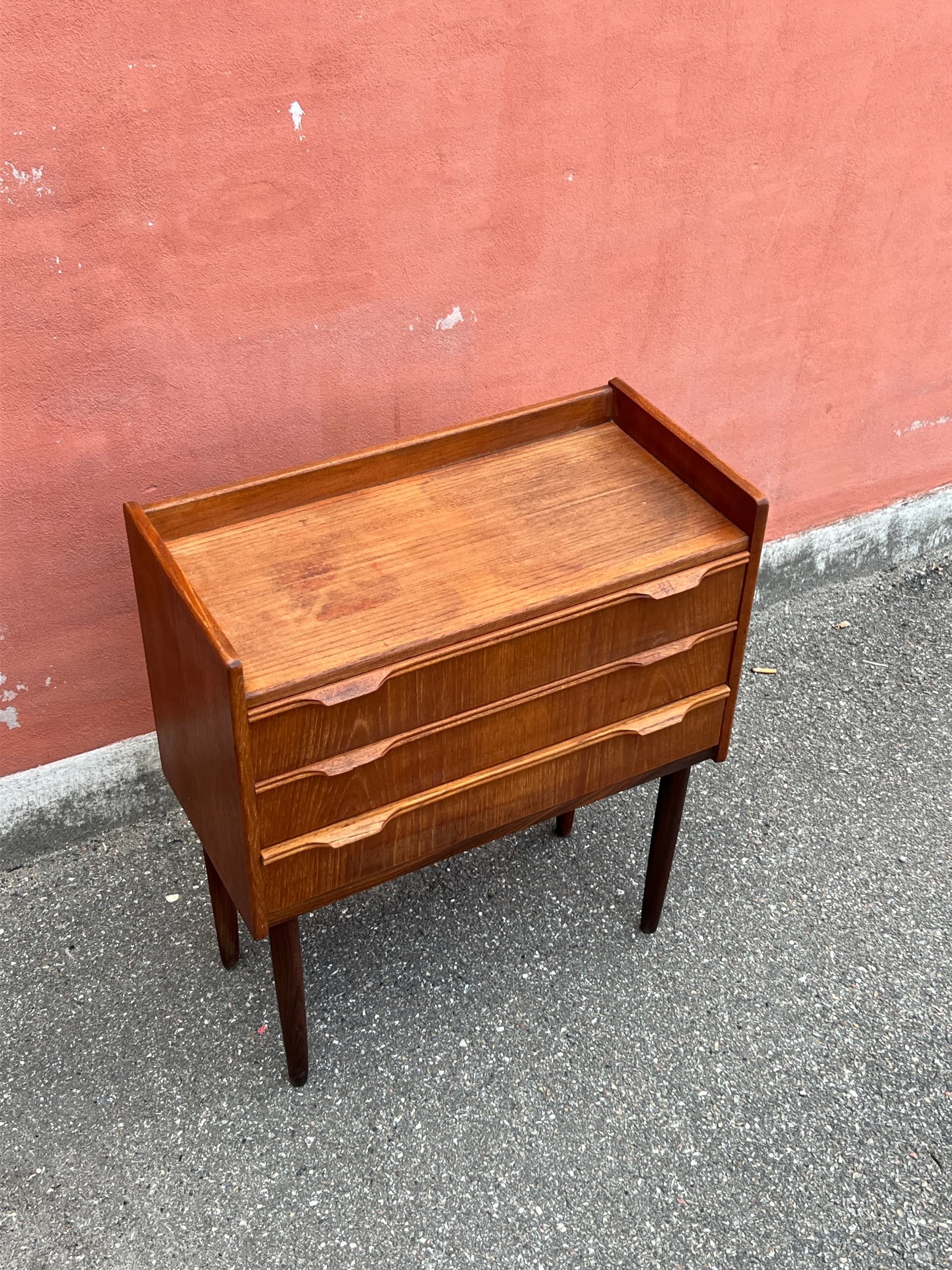 Chest of drawers, brown teak, Denmark, 1960s. - 342778