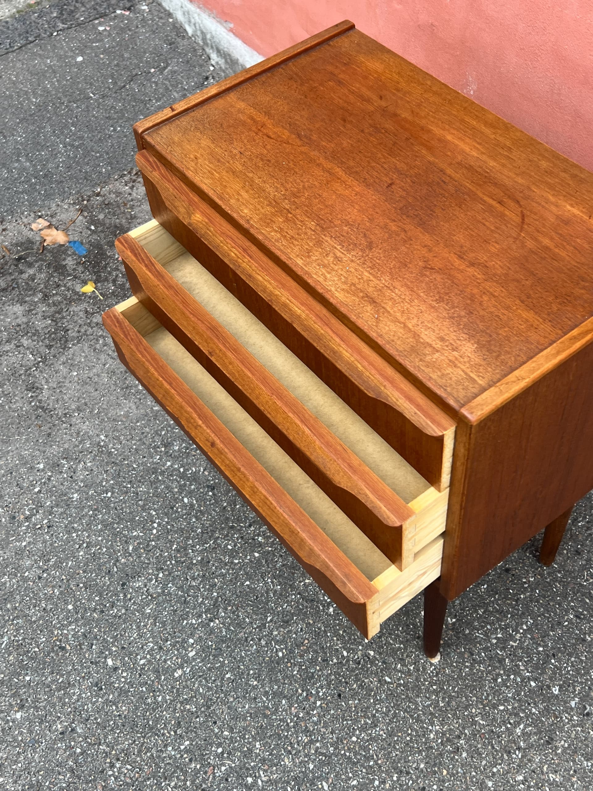 Chest of drawers, brown teak, Denmark, 1960s - 342813