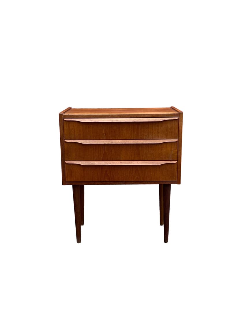 Chest of drawers, brown teak, Denmark, 1960s