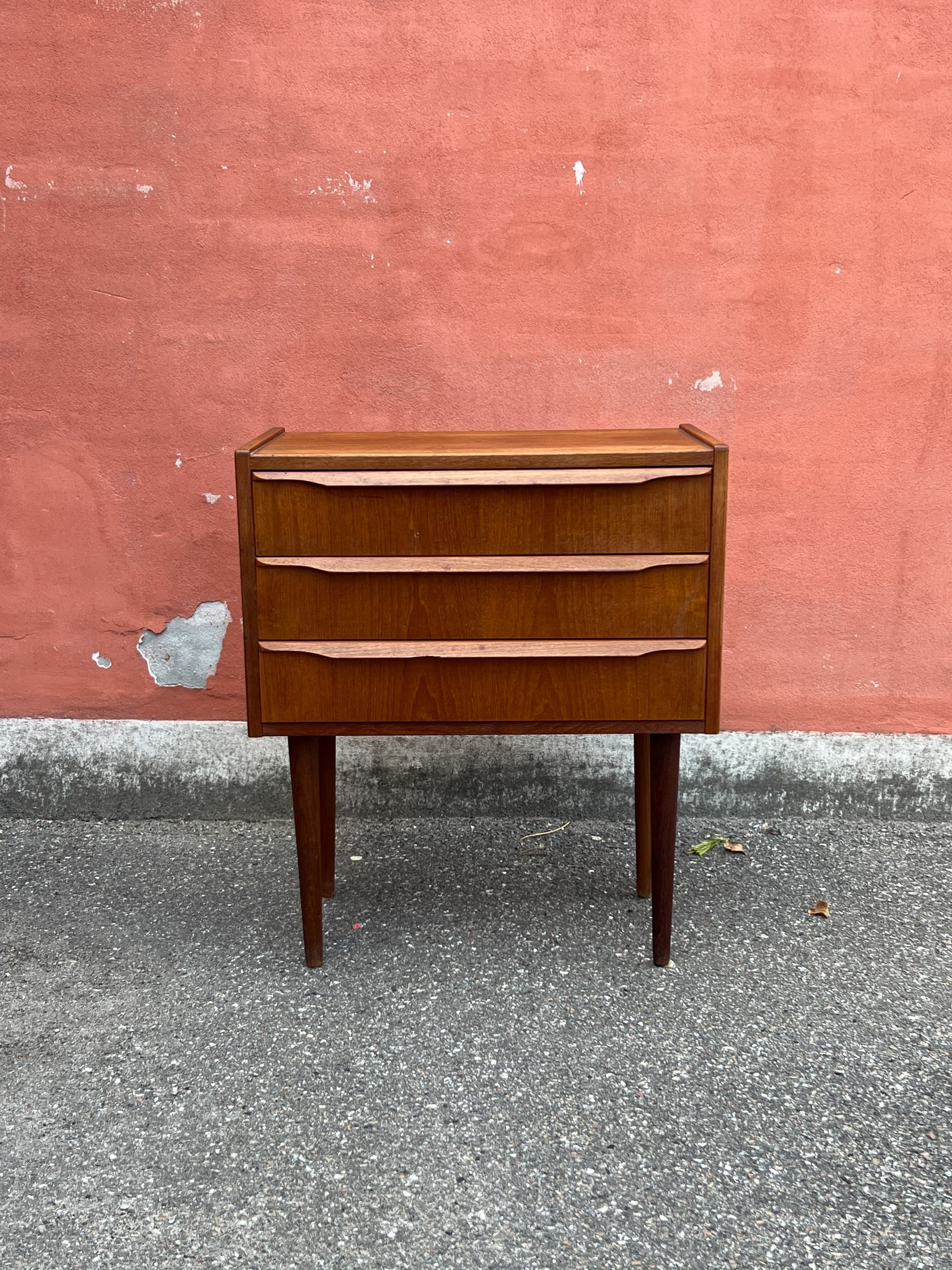 Chest of drawers, brown teak, Denmark, 1960s - 342805