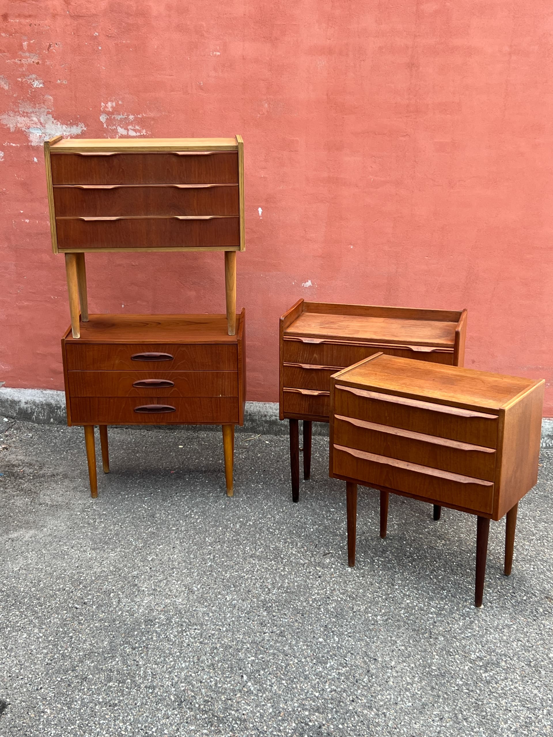 Chest of drawers, brown teak, Denmark, 1960s - 342803