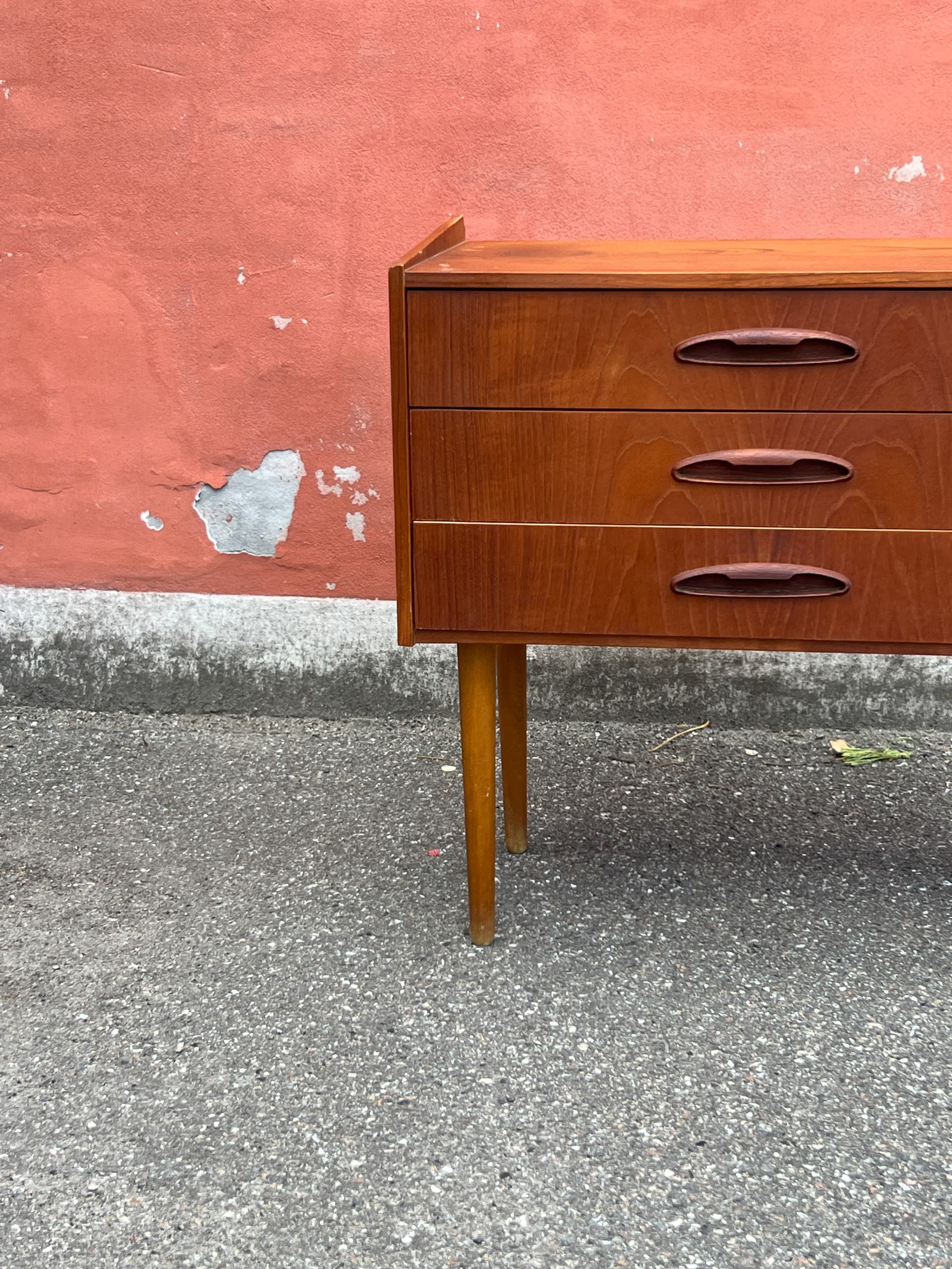 Chest of drawers, brown teak, Denmark, 1960s. - 342831