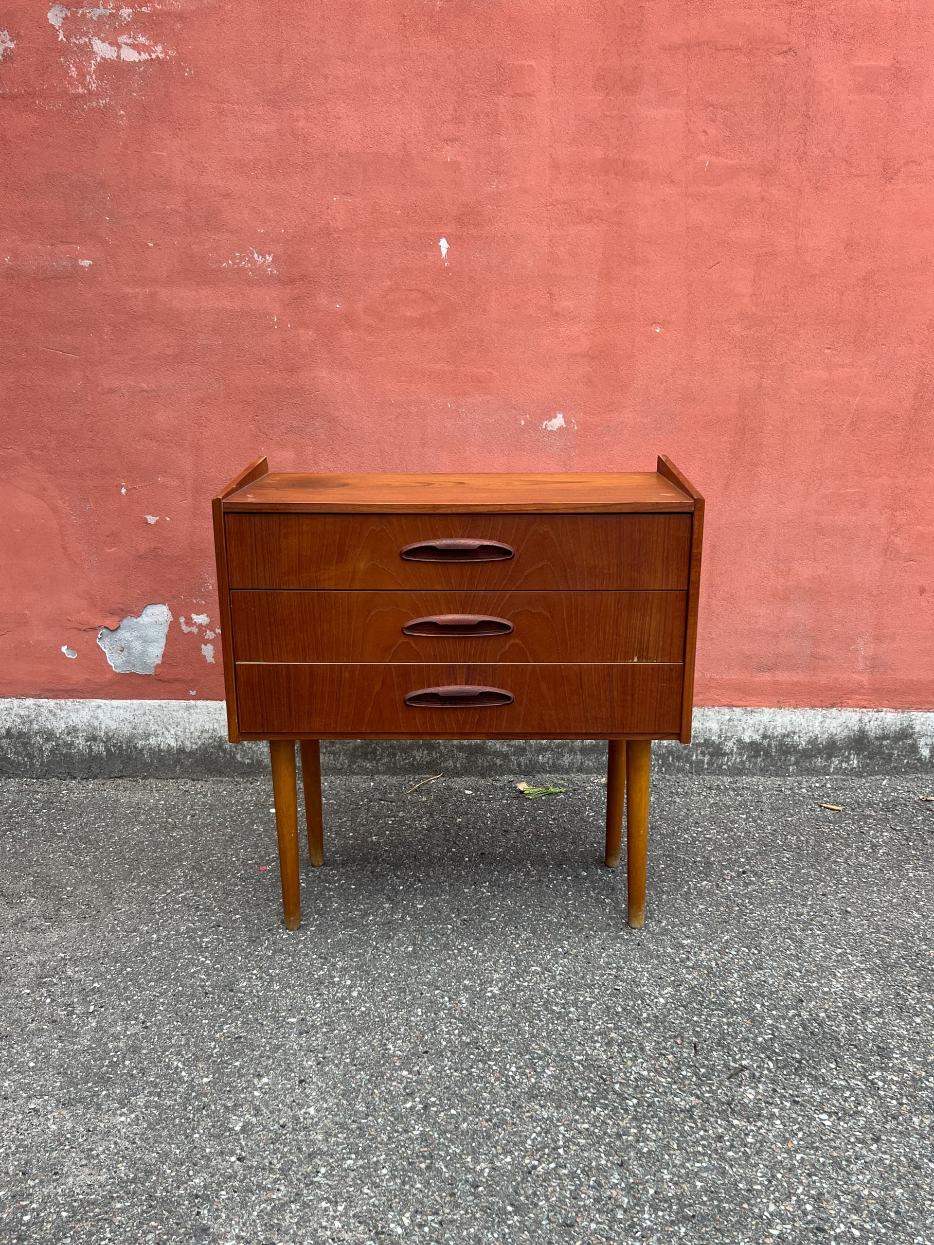 Chest of drawers, brown teak, Denmark, 1960s. - 342830