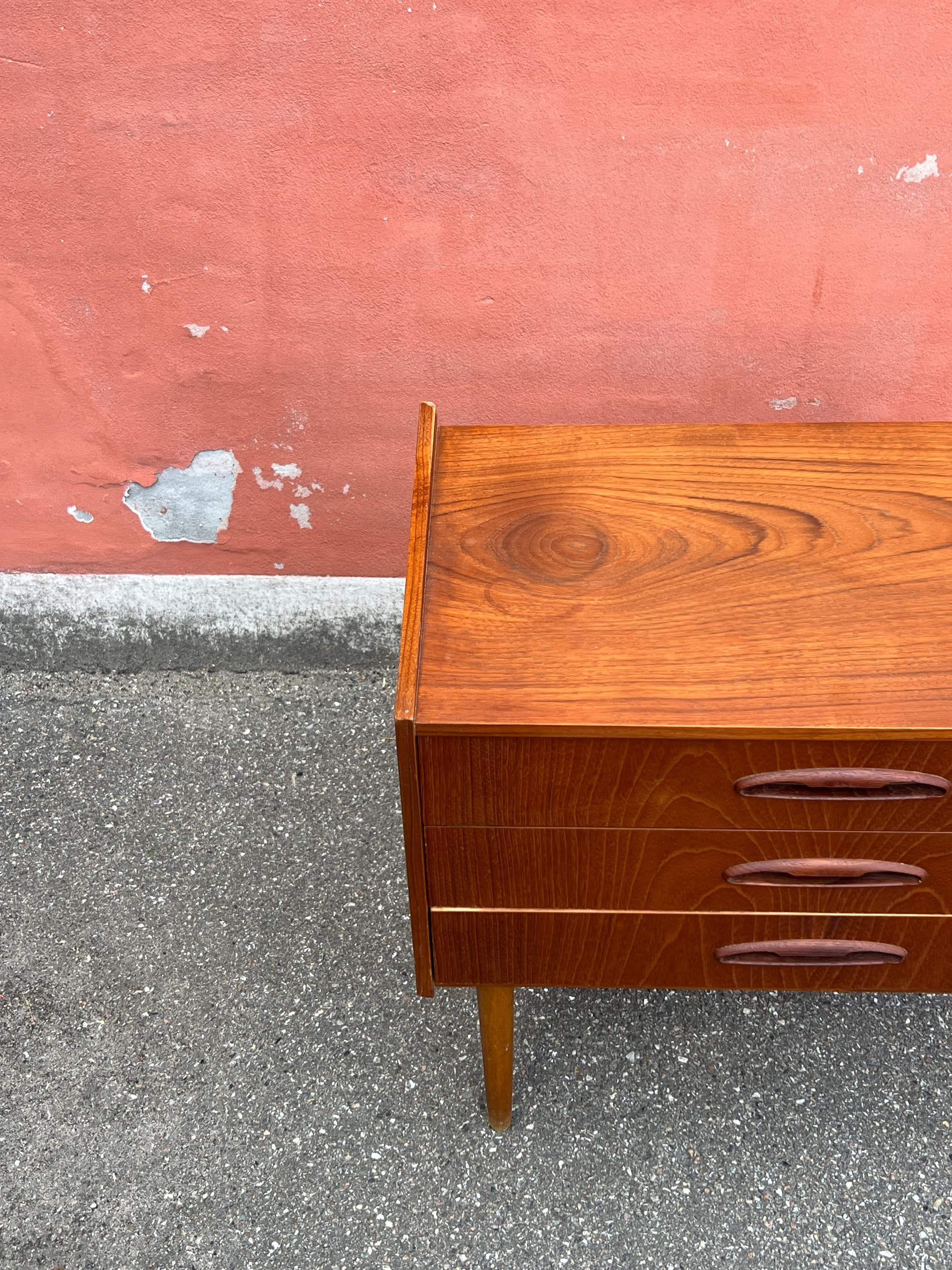 Chest of drawers, brown teak, Denmark, 1960s. - 342840