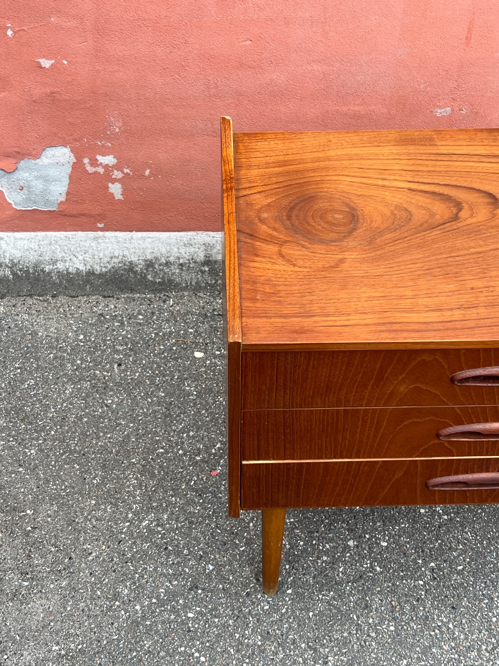 Chest of drawers, brown teak, Denmark, 1960s. - 342832