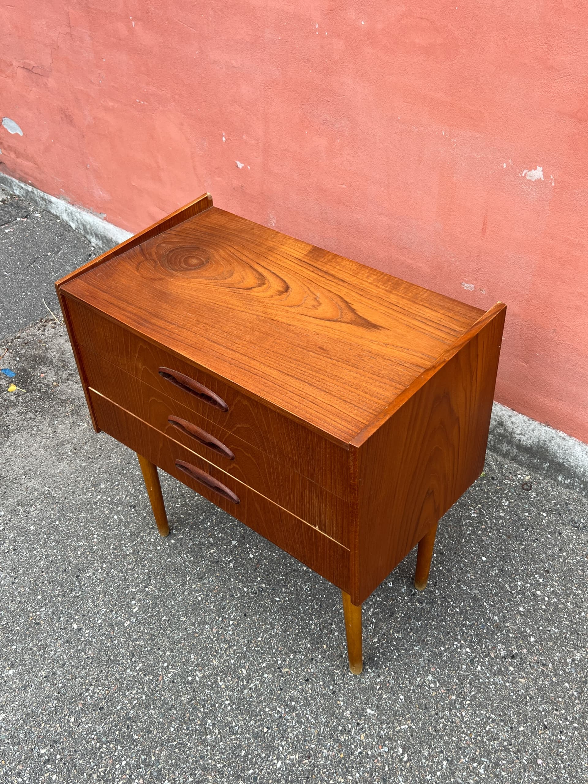 Chest of drawers, brown teak, Denmark, 1960s. - 342841