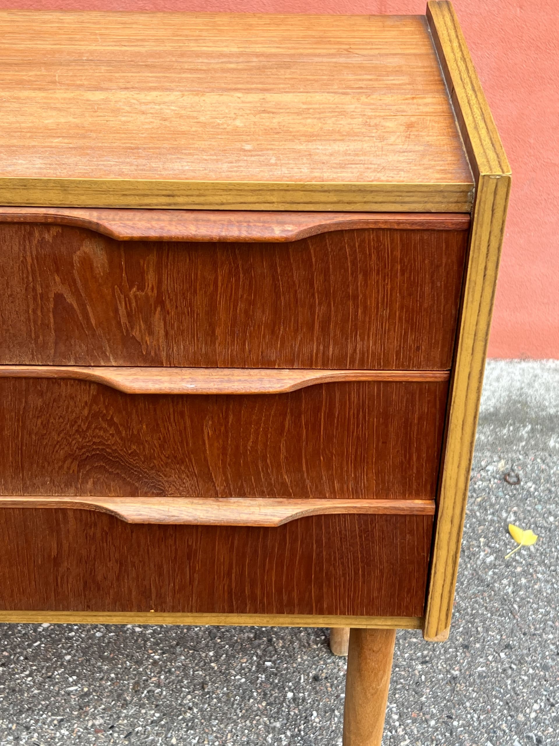 Chest of drawers, brown teak, Denmark, 1960s. - 342866