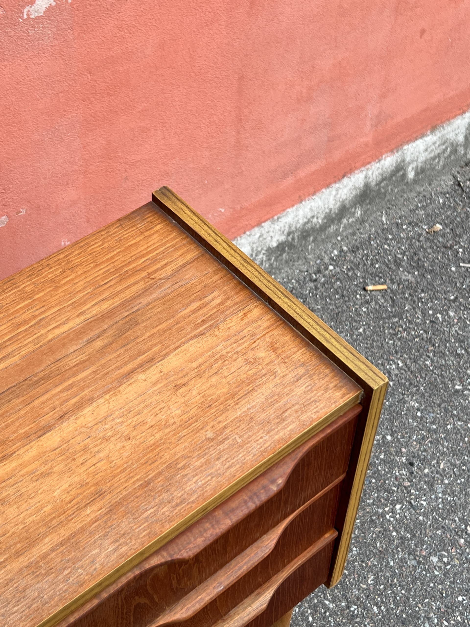 Chest of drawers, brown teak, Denmark, 1960s. - 342861