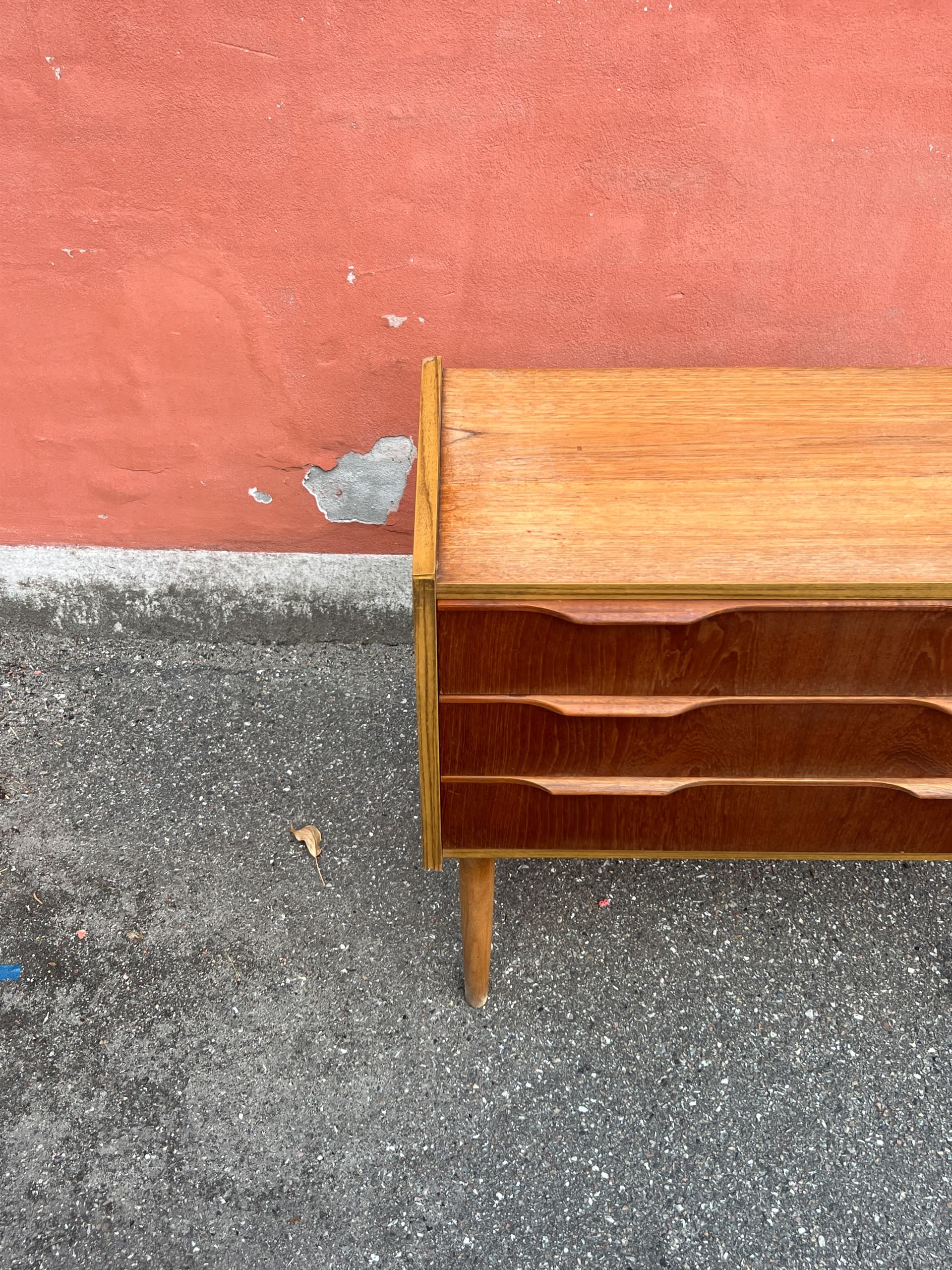 Chest of drawers, brown teak, Denmark, 1960s. - 342862