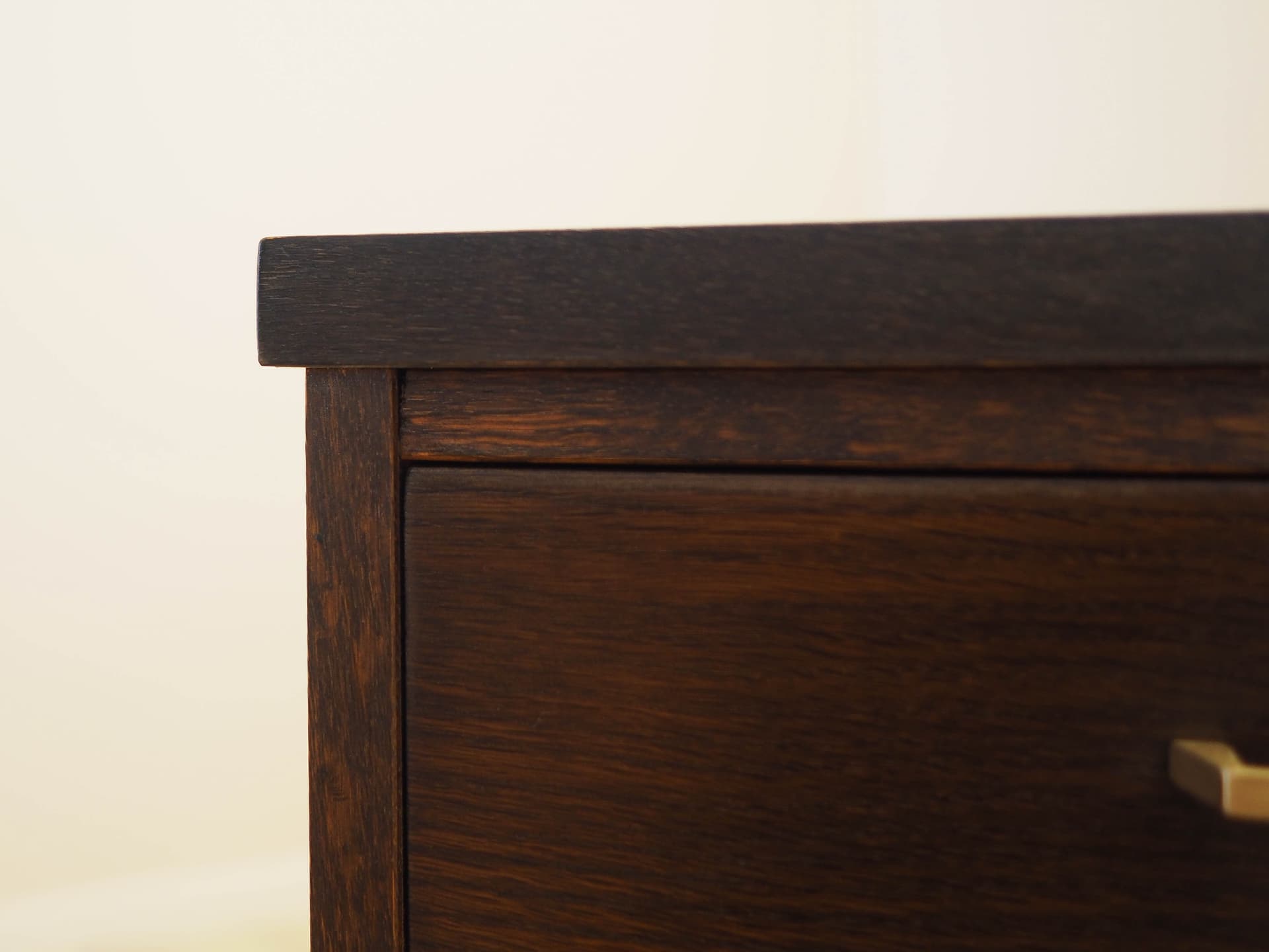 Desk, brown oak, Denmark, 1970s. - 342944
