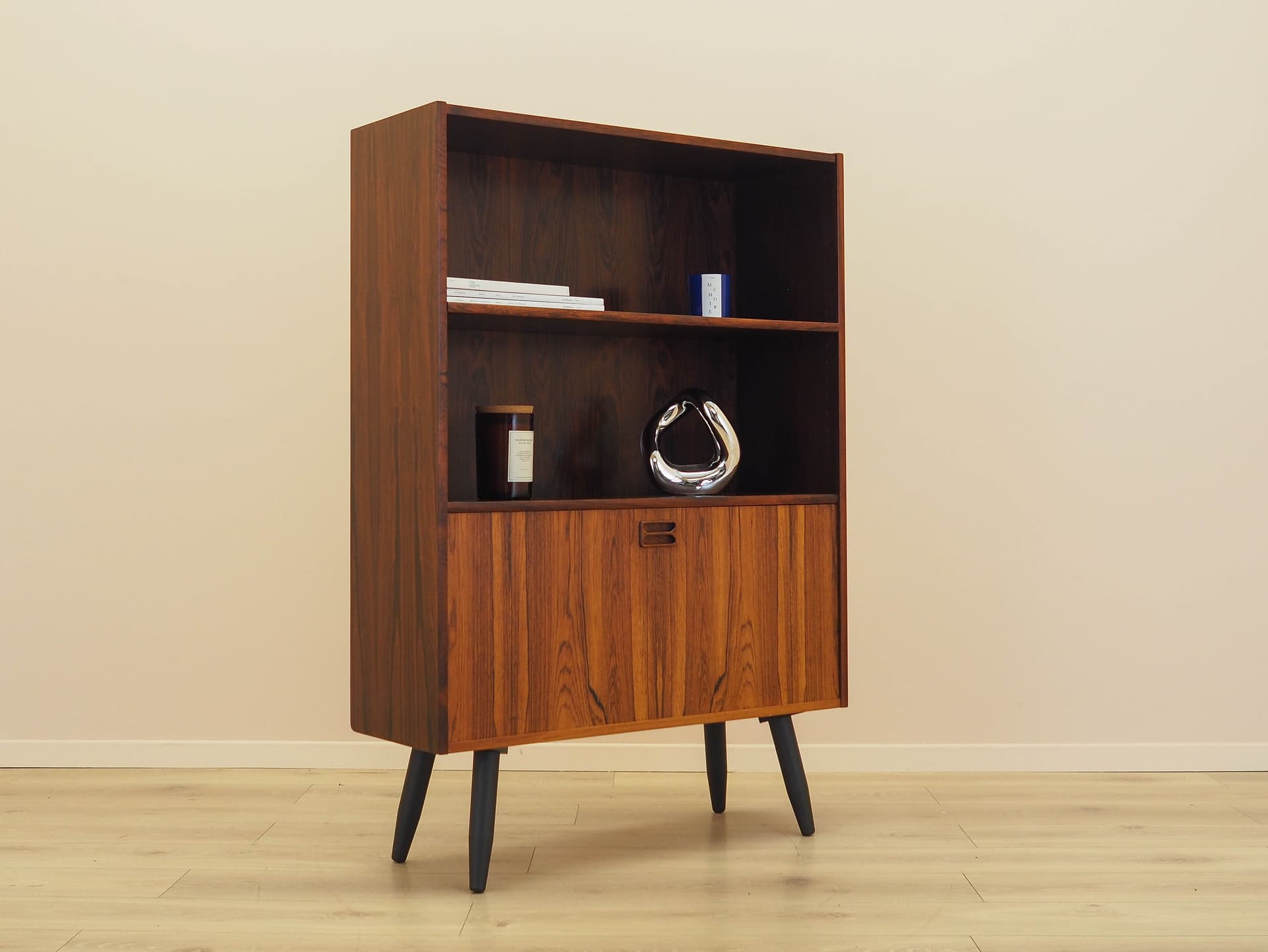 Bookcase, rosewood, black wood, Denmark, 1970s. - 343000