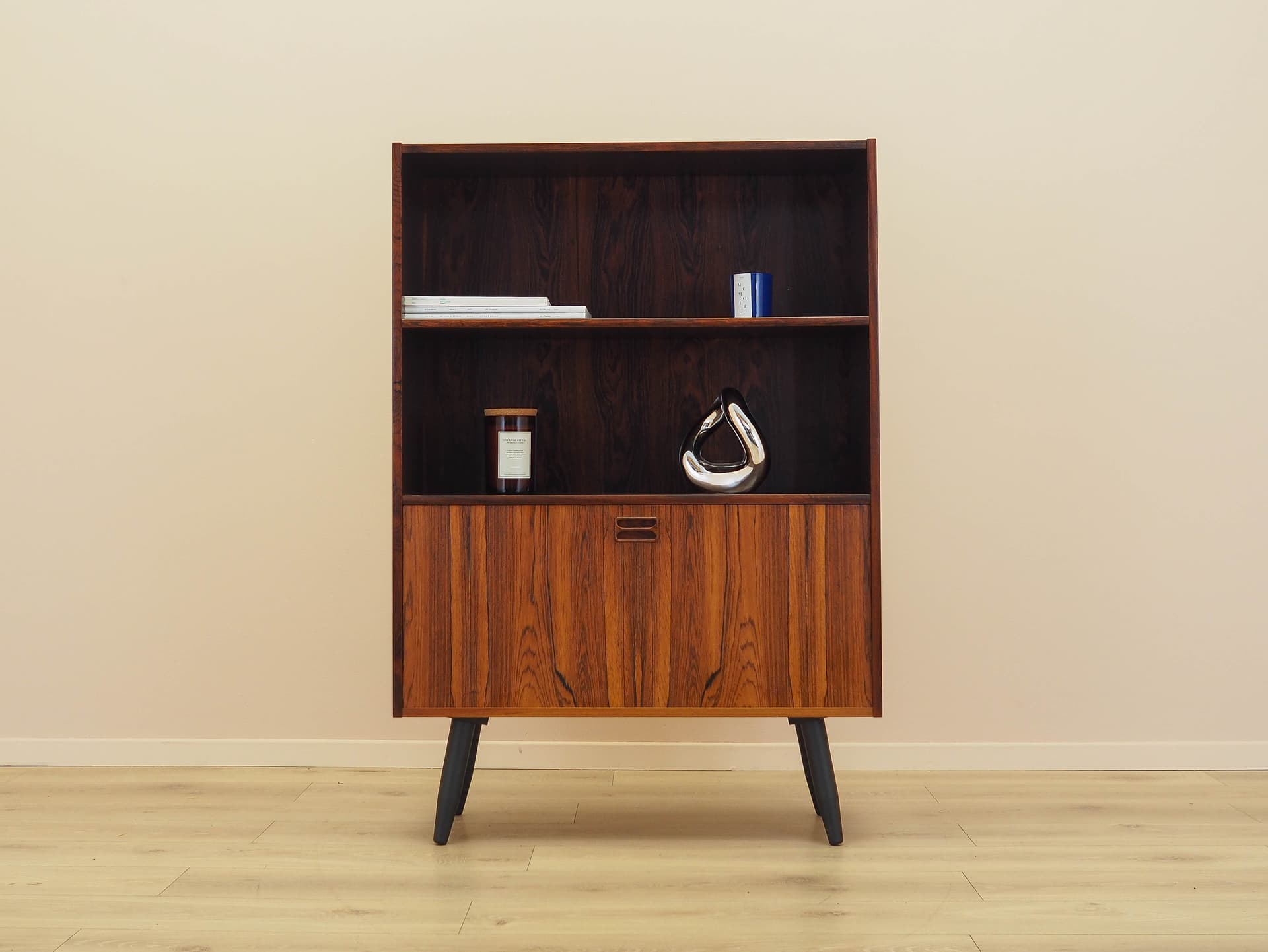 Bookcase, rosewood, black wood, Denmark, 1970s. - 342997