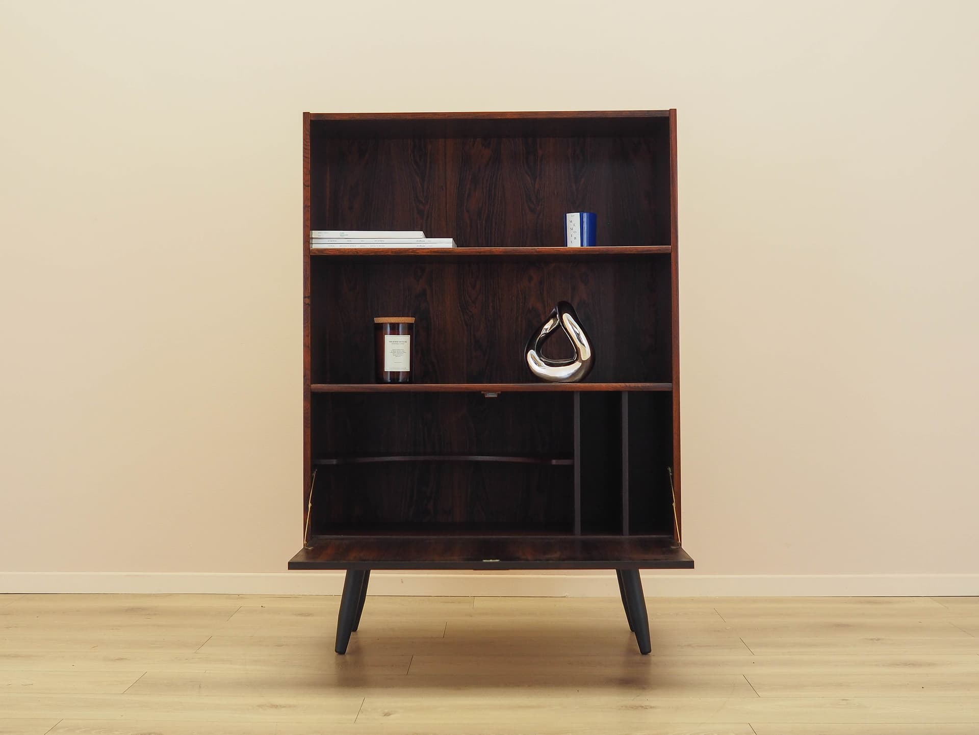 Bookcase, rosewood, black wood, Denmark, 1970s. - 342998