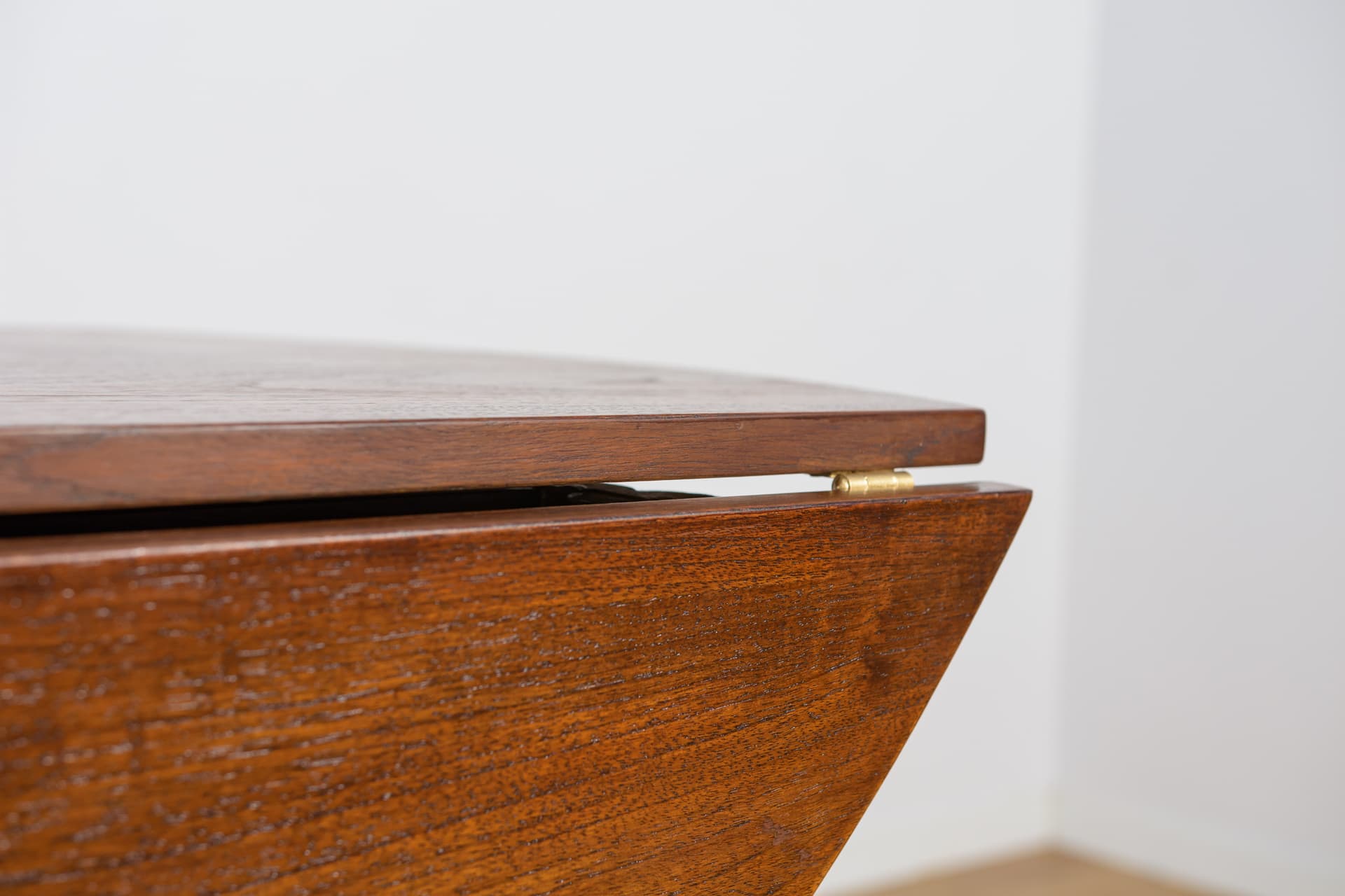 Stół rozkładany Drop Leaf, brąz, teak, Wielka Brytania, lata 60. - 343207