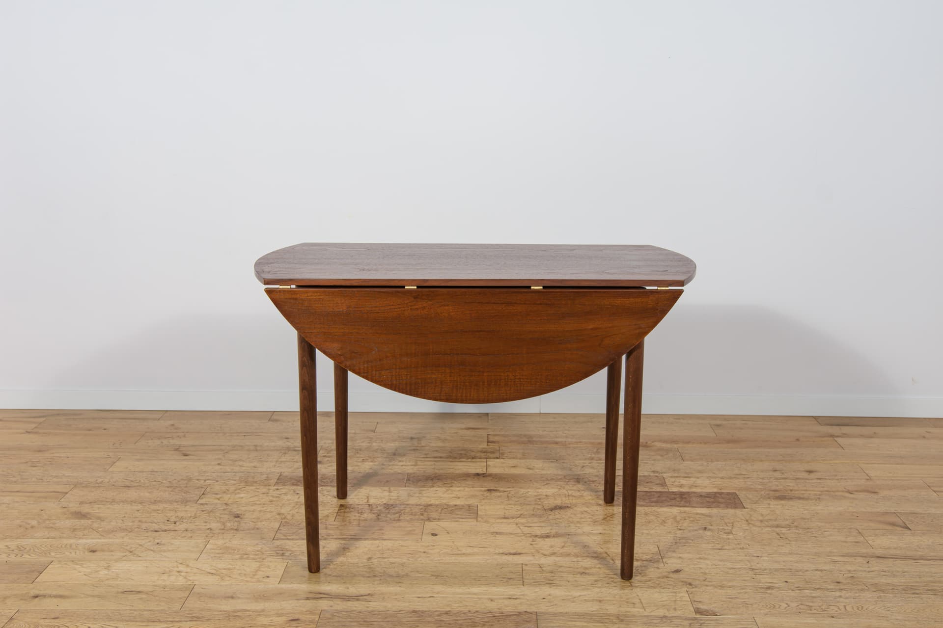 Stół rozkładany Drop Leaf, brąz, teak, Wielka Brytania, lata 60. - 343199