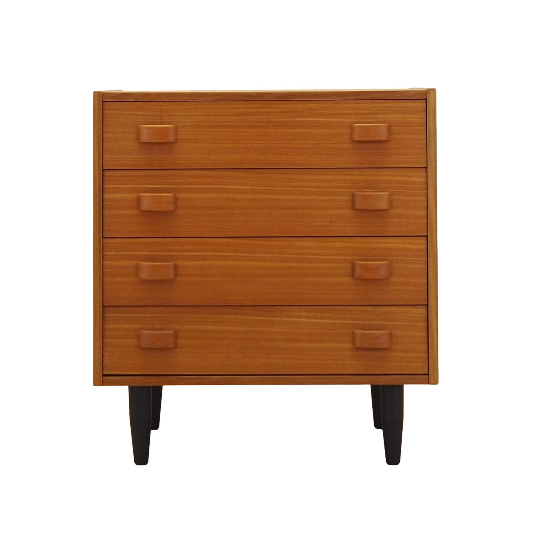 Cabinet, brown teak, black wood, Denmark, 1960s.