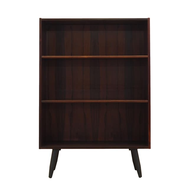 Bookcase, brown rosewood, black wood, Denmark, 1970s. - DIMENSION