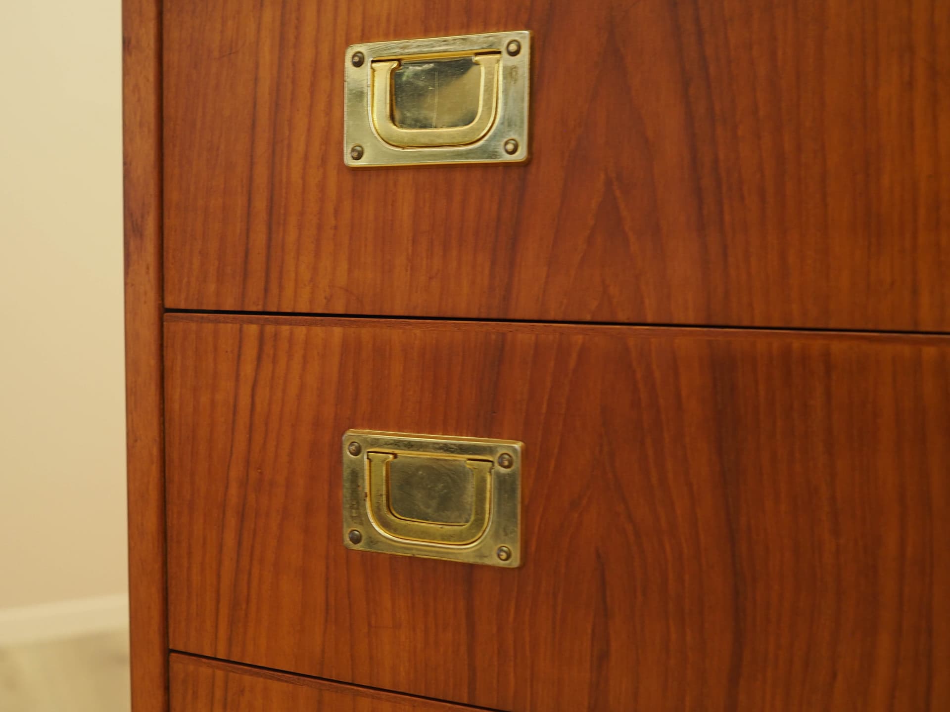 Chest of drawers, brown red teak, Denmark, 1960s. - 343348