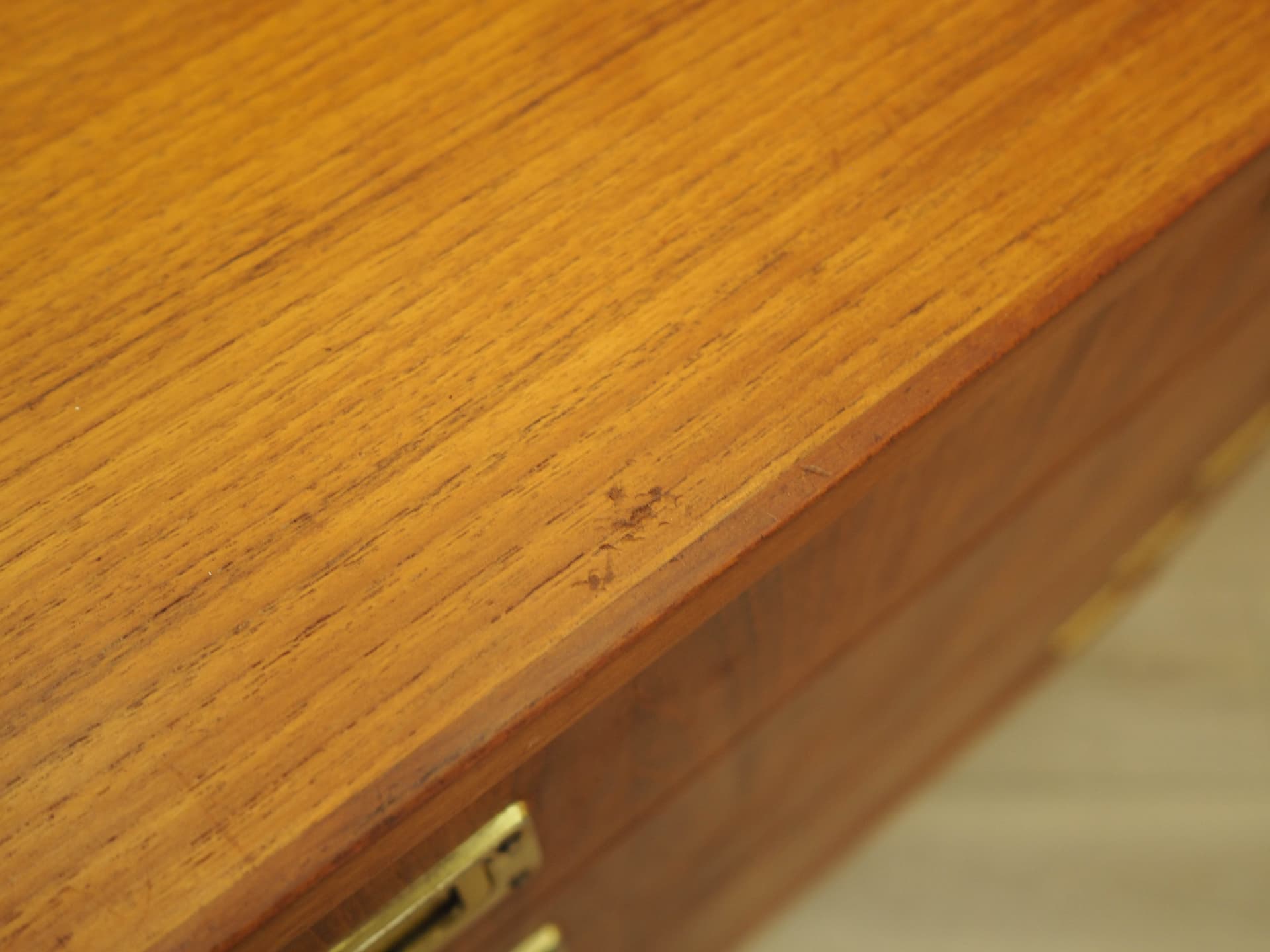 Chest of drawers, brown red teak, Denmark, 1960s. - 343344