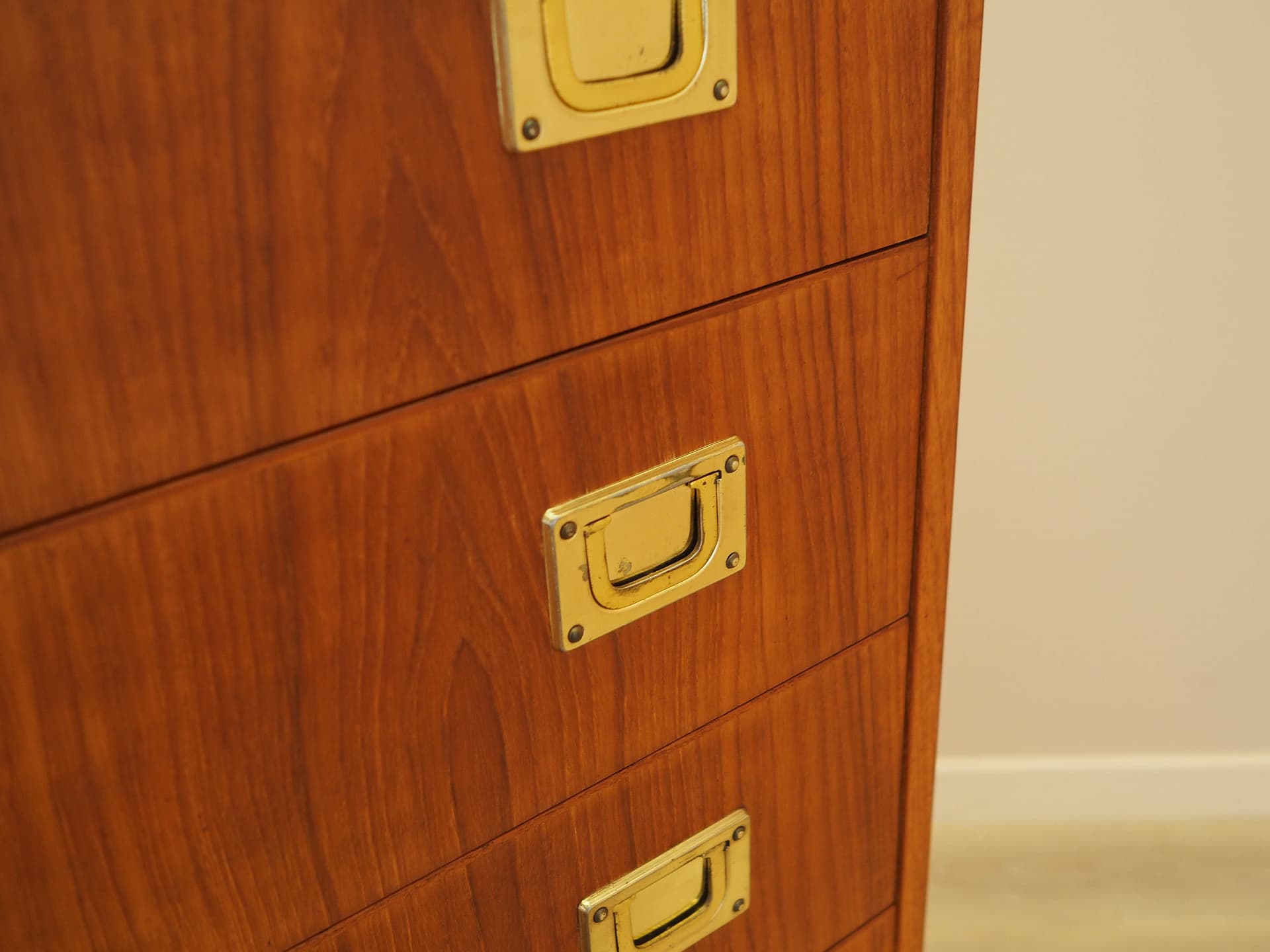 Chest of drawers, brown red teak, Denmark, 1960s. - 343347