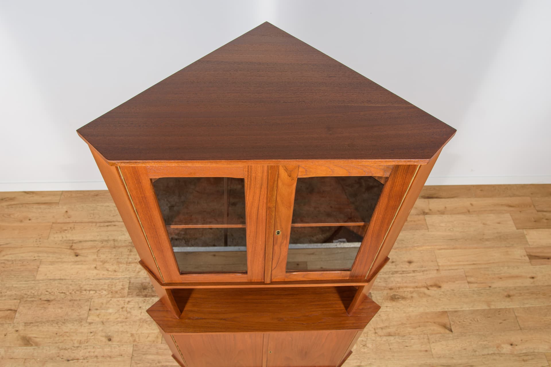 Corner sideboard, teak, Denmark, 1960s - 343652