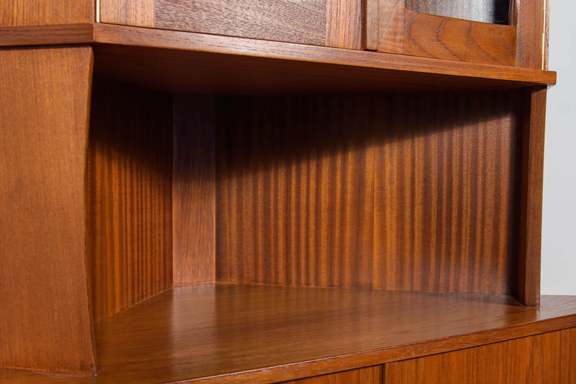 Corner sideboard, teak, Denmark, 1960s - 343660