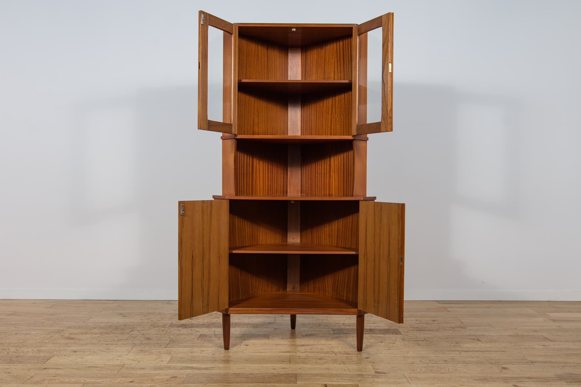 Corner sideboard, teak, Denmark, 1960s - 343657