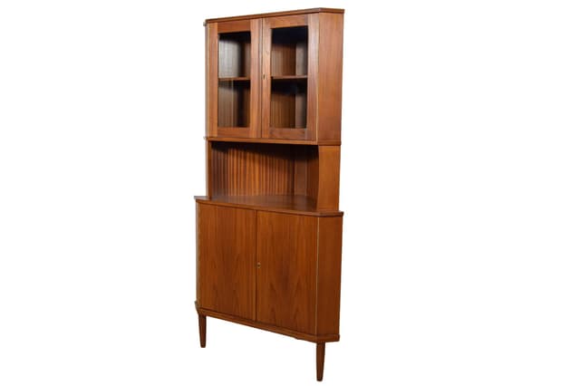 Corner sideboard, teak, Denmark, 1960s - DIMENSION