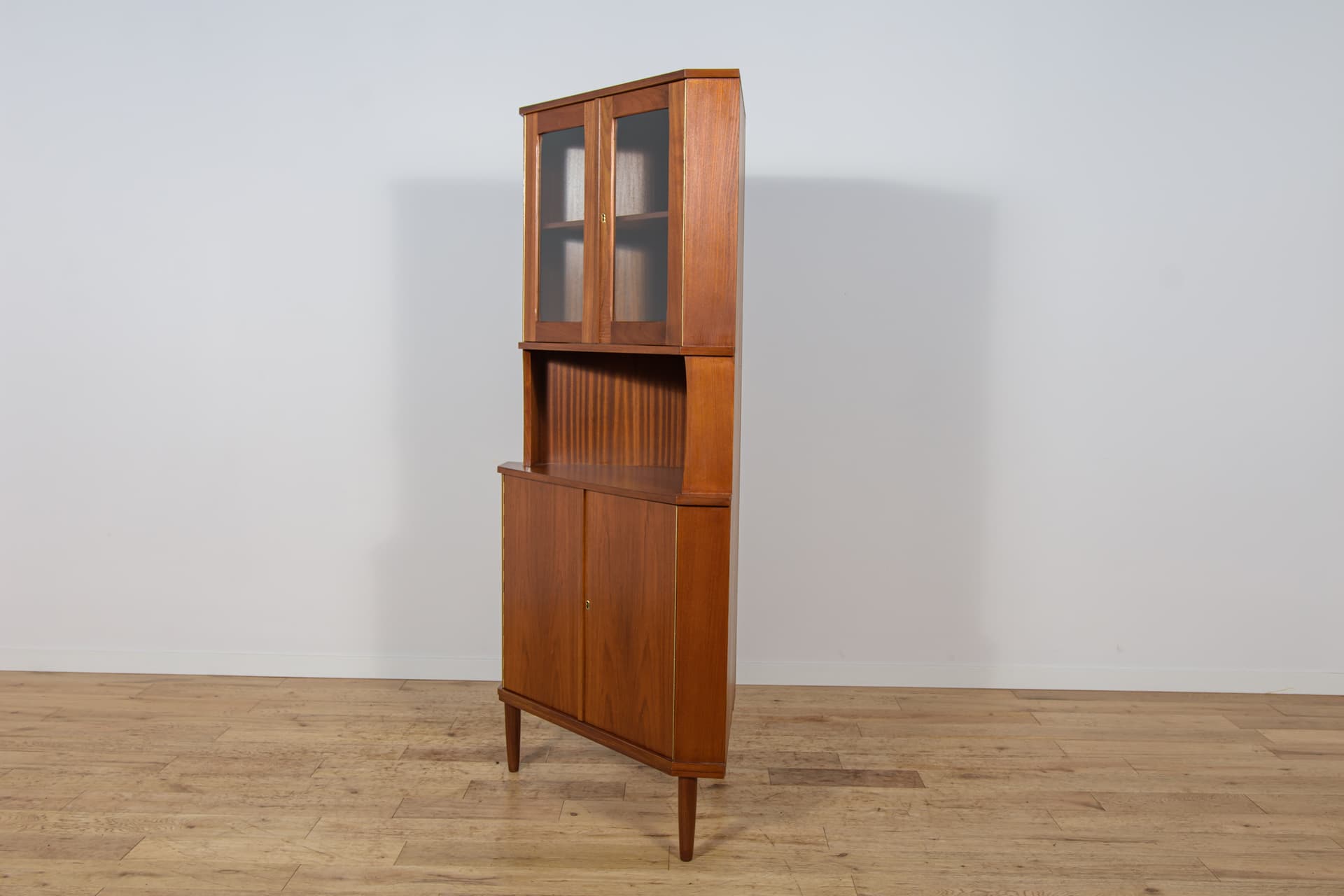 Corner sideboard, teak, Denmark, 1960s - 343654