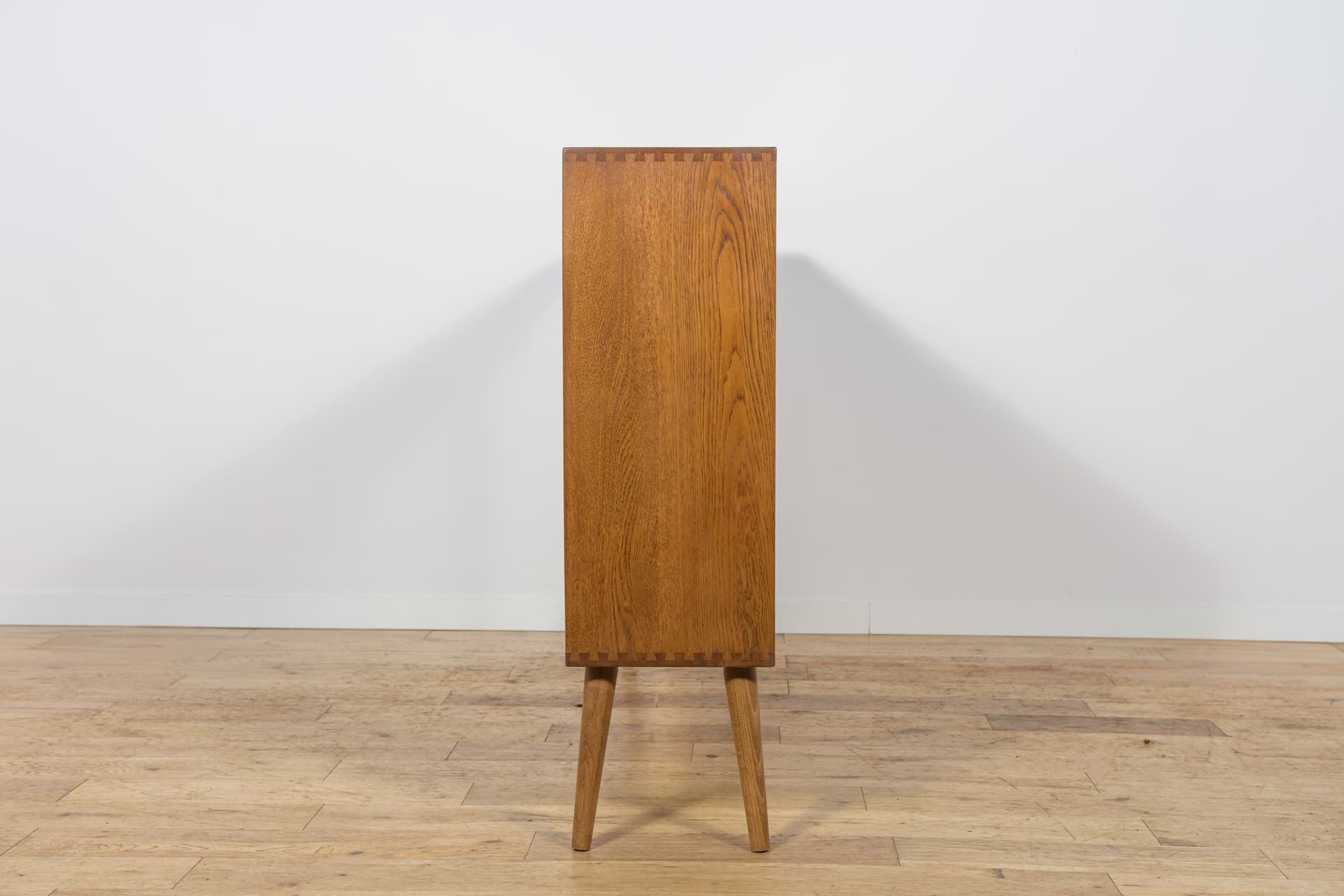 Display Cabinet, brown oak, glass, United Kingdom, 1970s - 343669