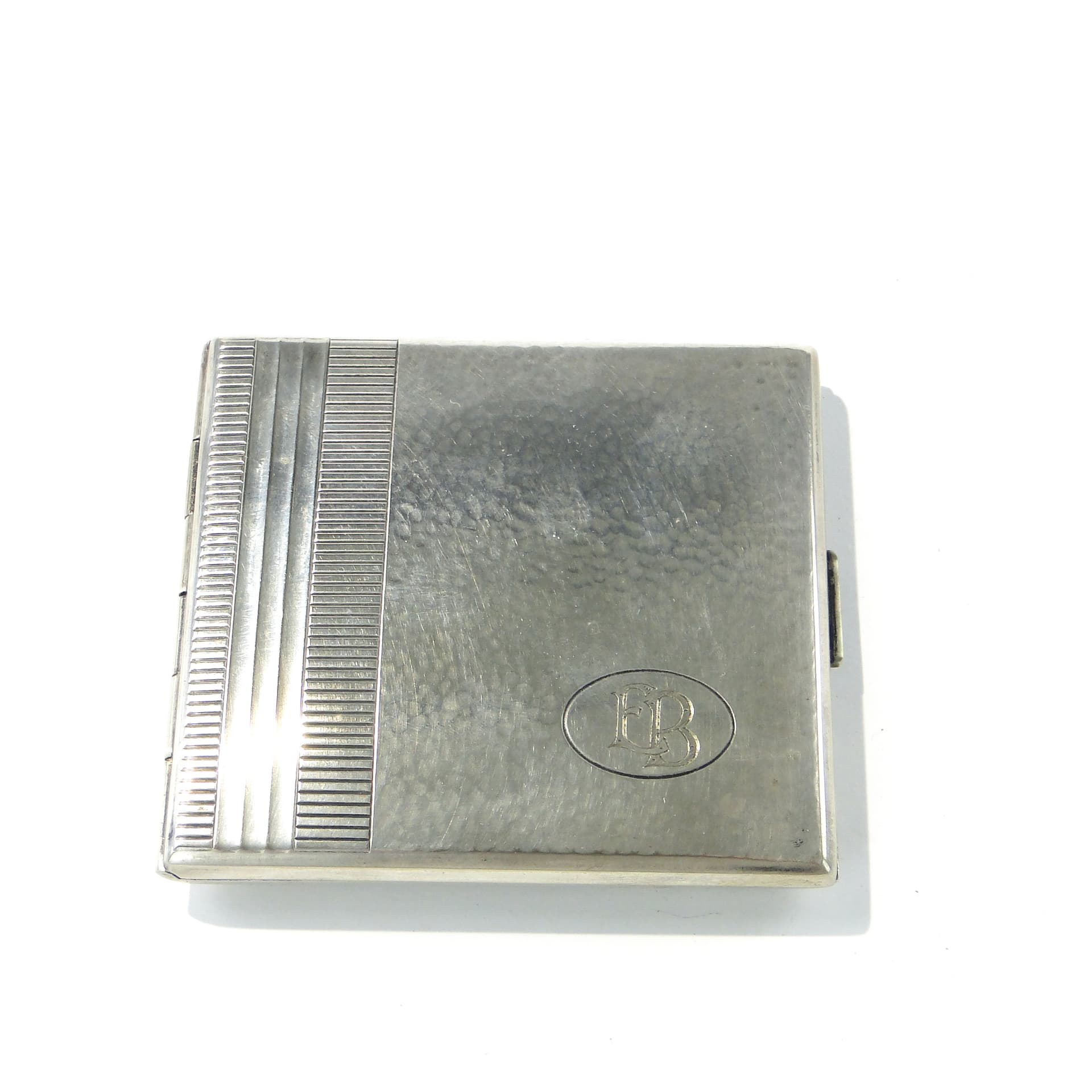 Cigarette Case Art Deco, silver-plated alpaca, 1930s - 343677