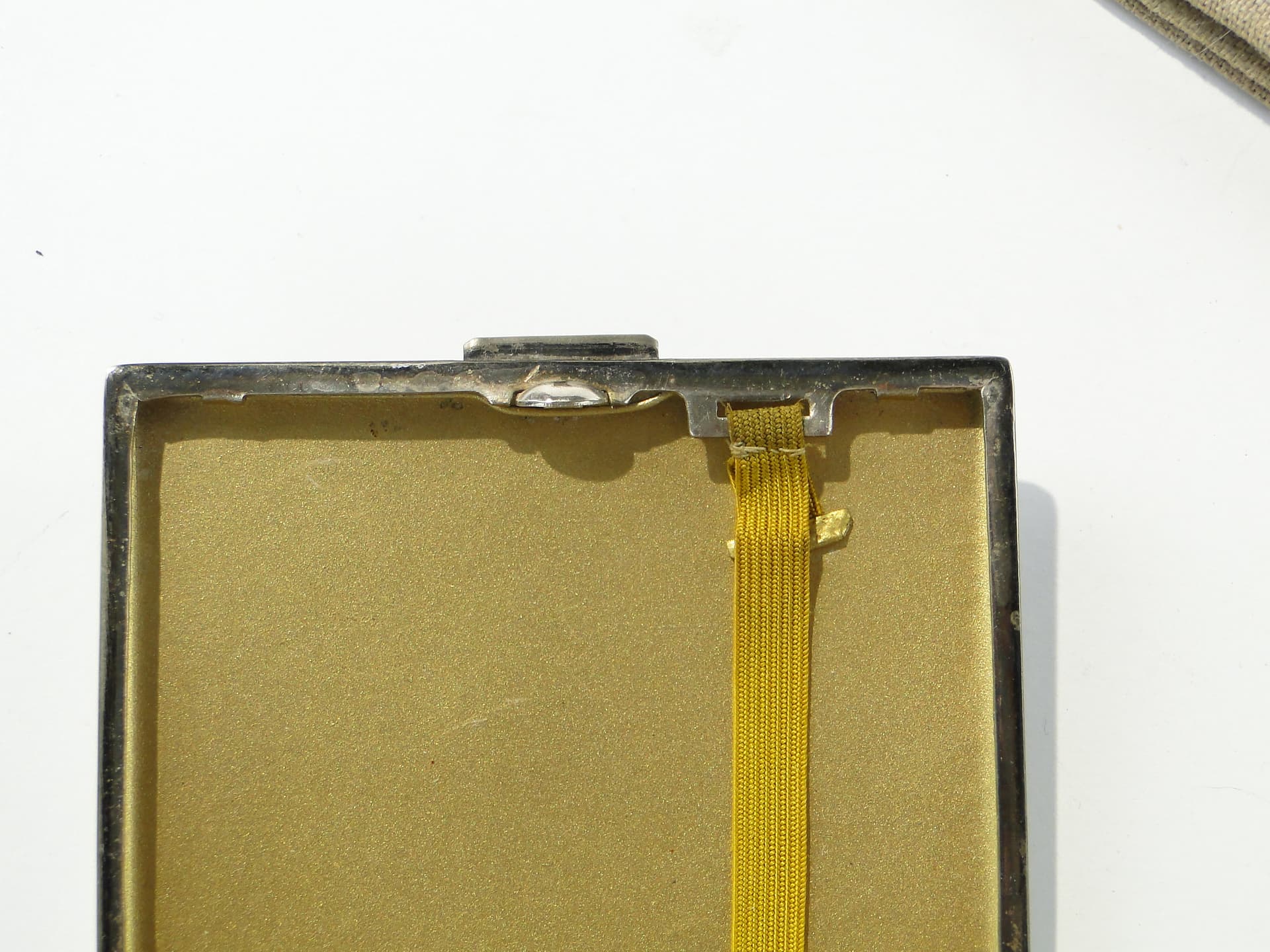 Cigarette Case Art Deco, silver-plated alpaca, 1930s - 343681