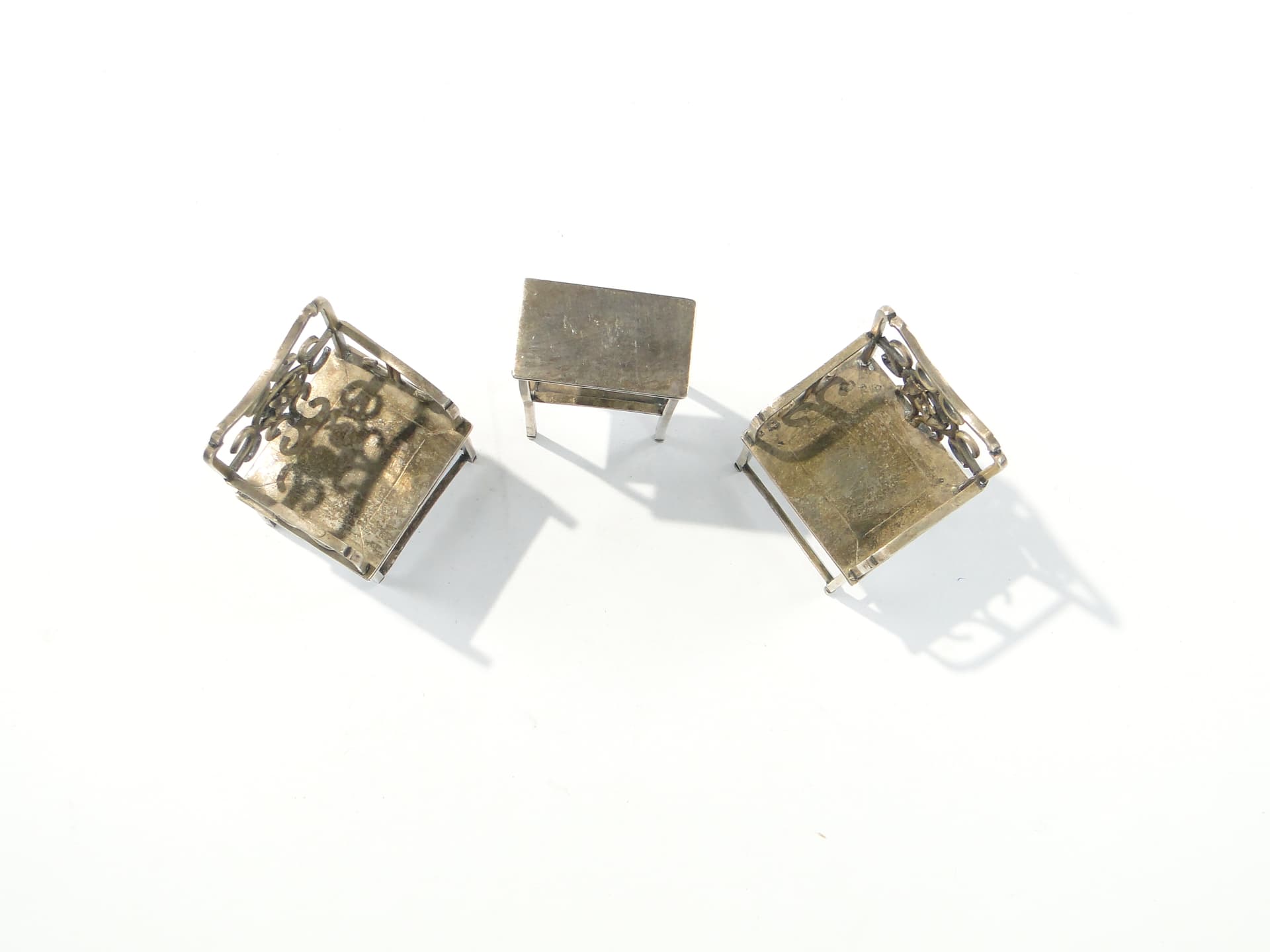 Miniature Art Nouveau Salon Set, silver brass, Europe, early 20th century - 343698