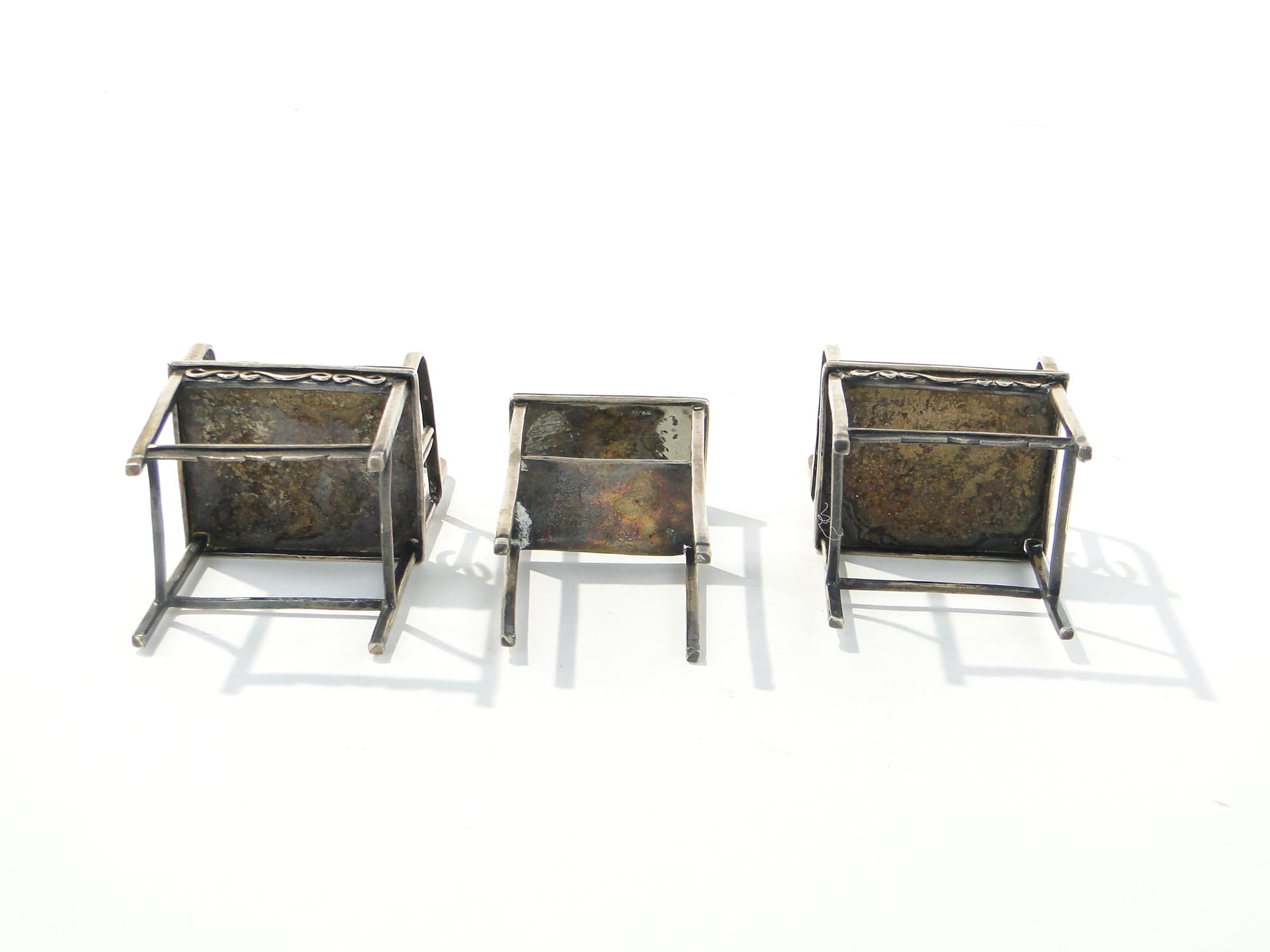 Miniature Art Nouveau Salon Set, silver brass, Europe, early 20th century - 343707