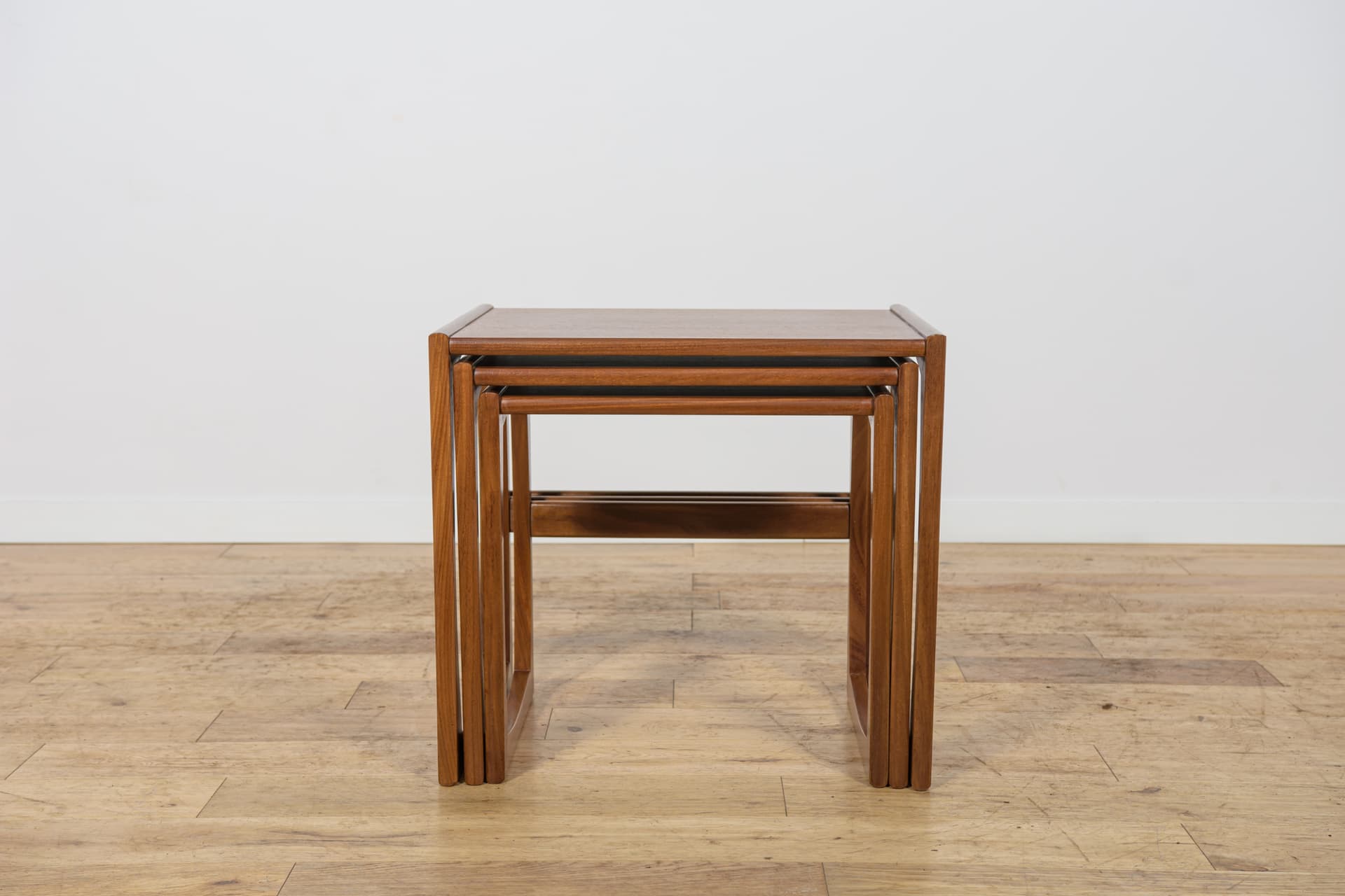 Set of Nesting Tables, brown teak, by R. Benett, G-Plan, United Kingdom, 1960s. - 343723
