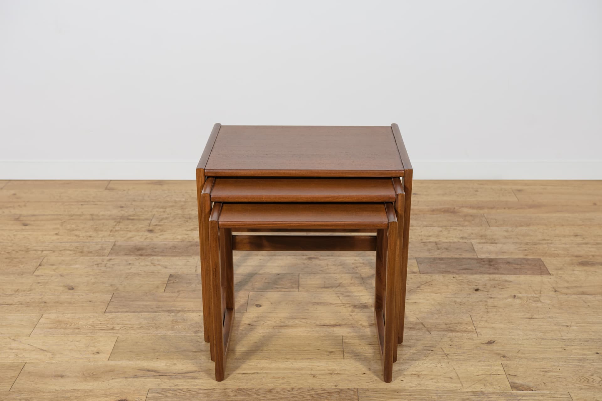 Set of Nesting Tables, brown teak, by R. Benett, G-Plan, United Kingdom, 1960s. - 343722