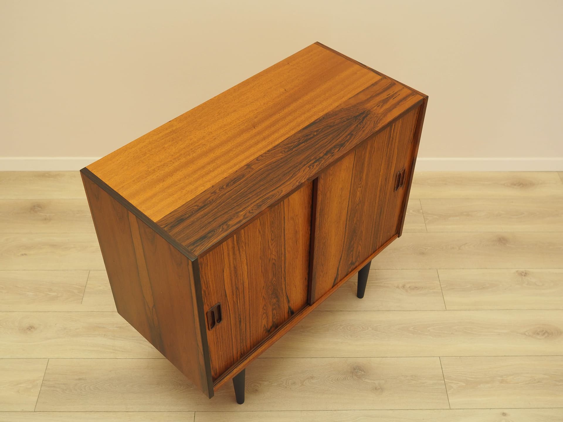 Cabinet, brown rosewood, black wood, Denmark, 1970s. - 343819