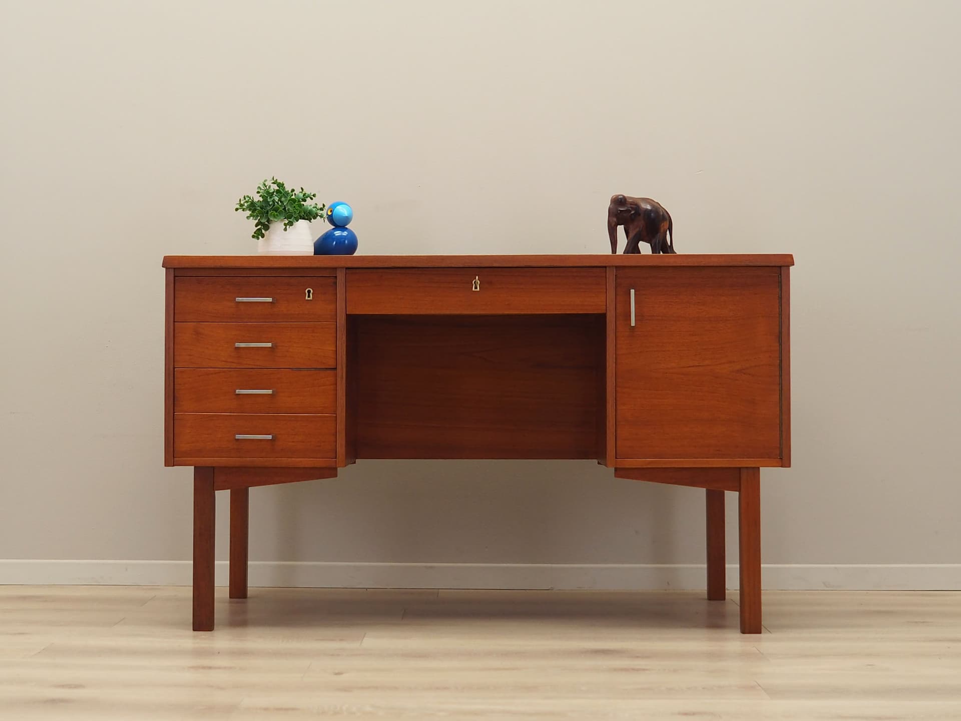 Desk, teak, brown, Denmark, 1970s - 66283