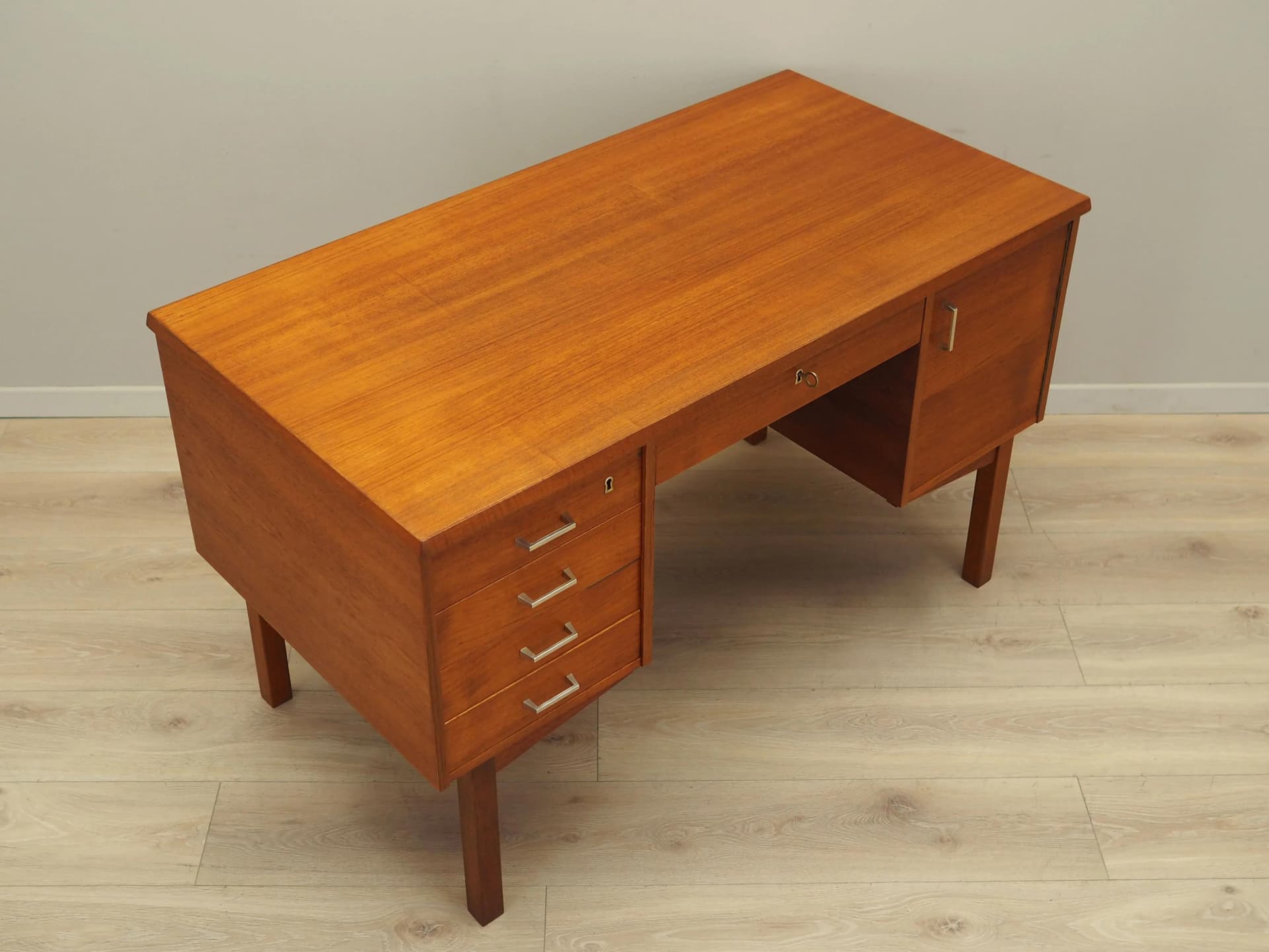 Desk, teak, brown, Denmark, 1970s - 25585