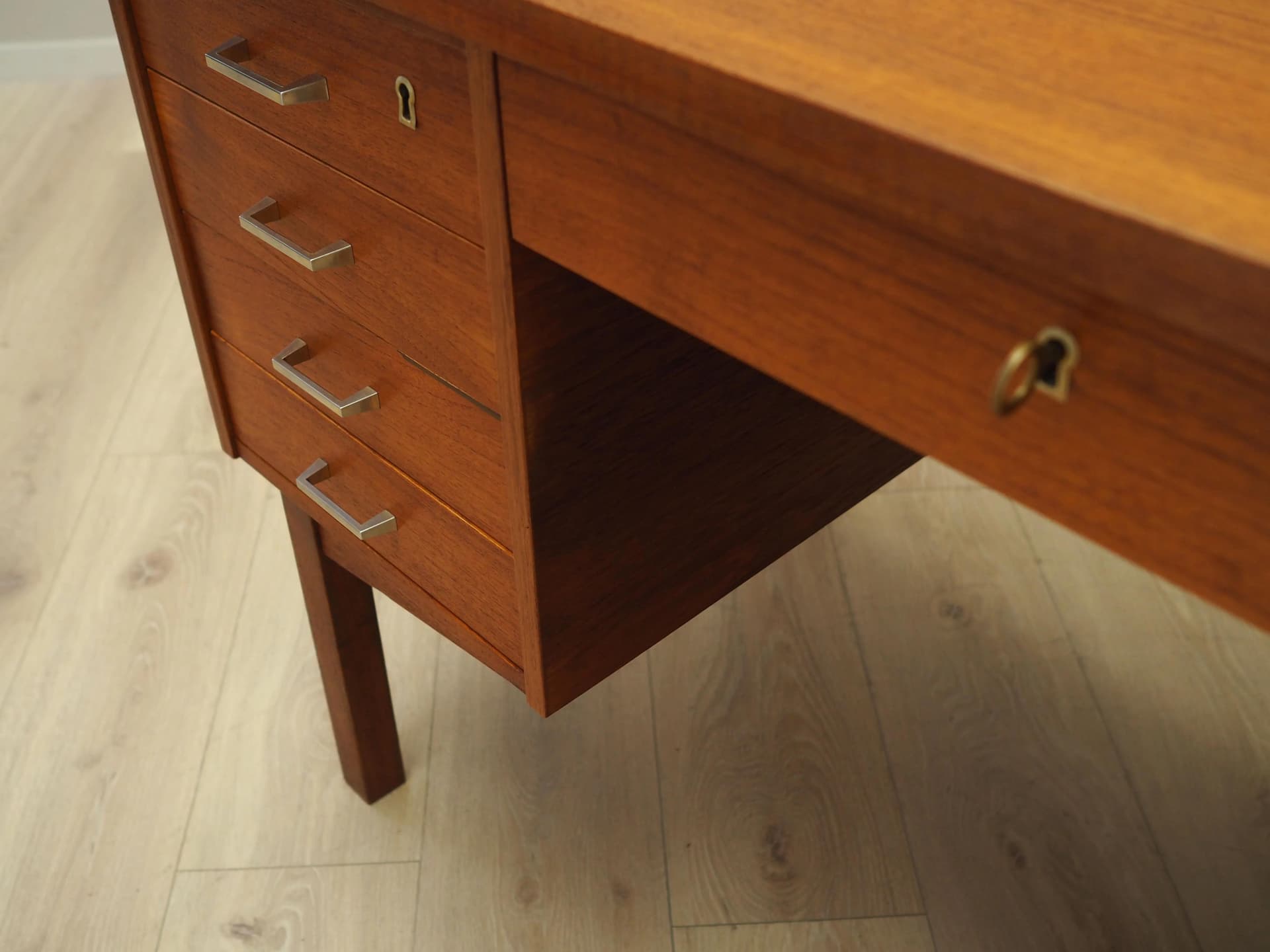 Desk, teak, brown, Denmark, 1970s - 25589