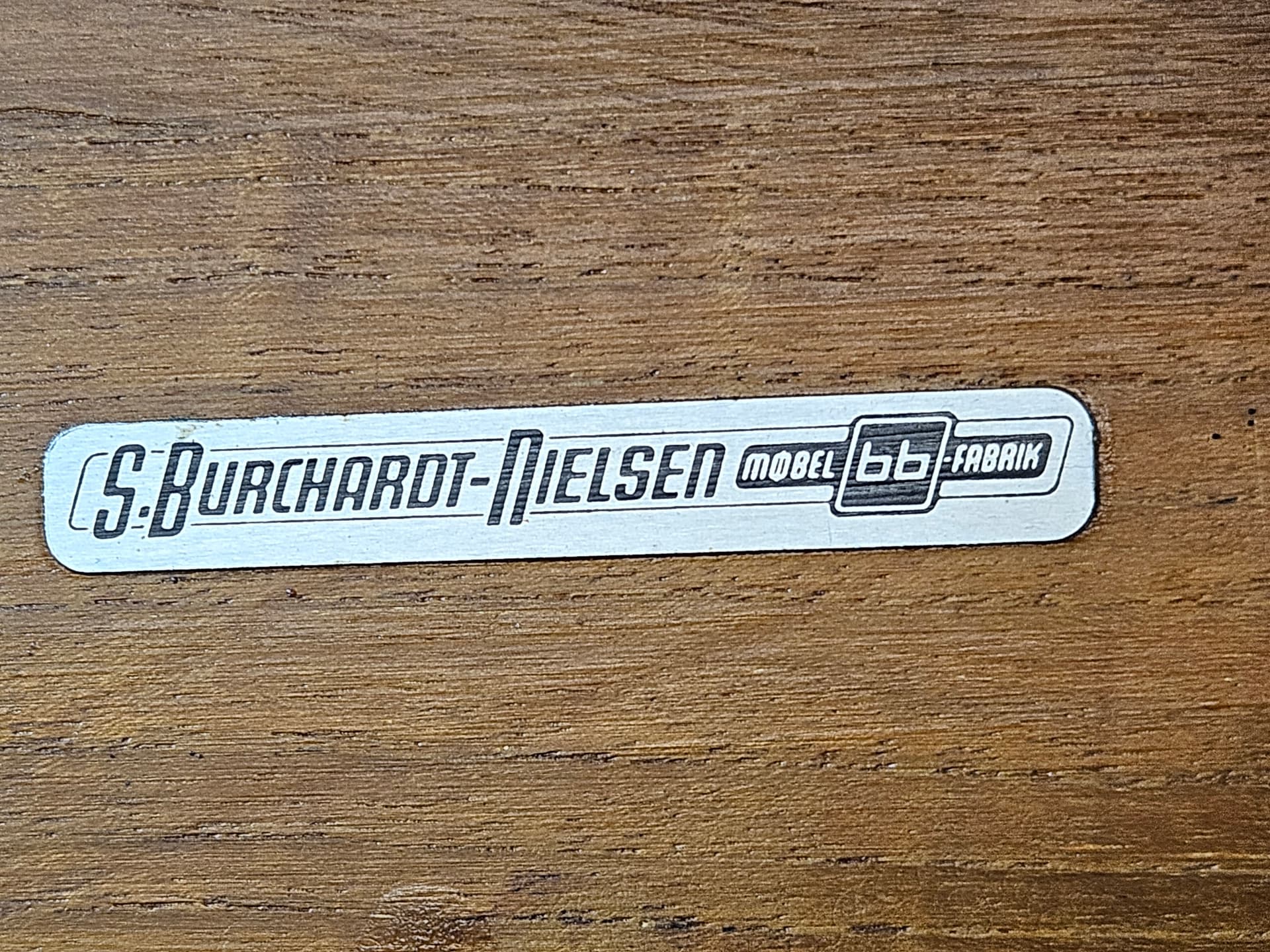 Stół rozkładany, teak brązowy, S. Burchardt-Nielsen (Møbel Fabrik) - 343870