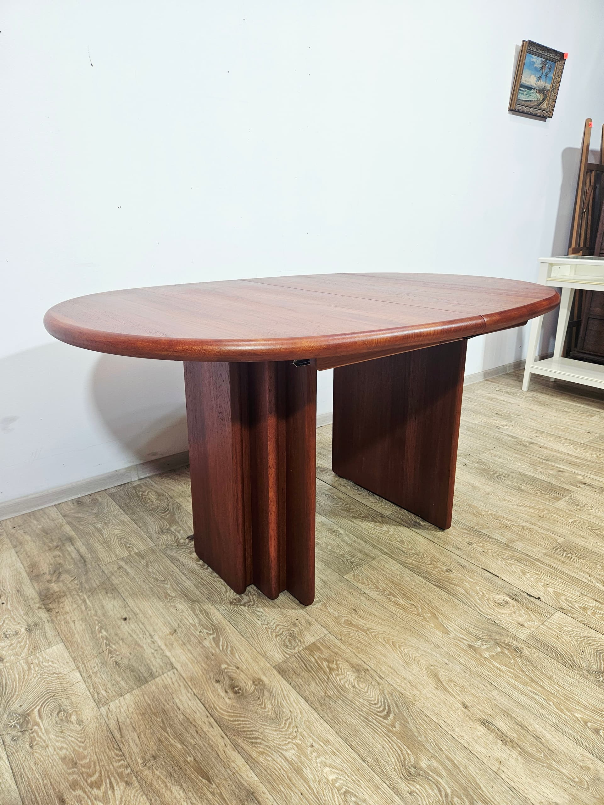 Stół rozkładany, teak brązowy, S. Burchardt-Nielsen (Møbel Fabrik) - 343874