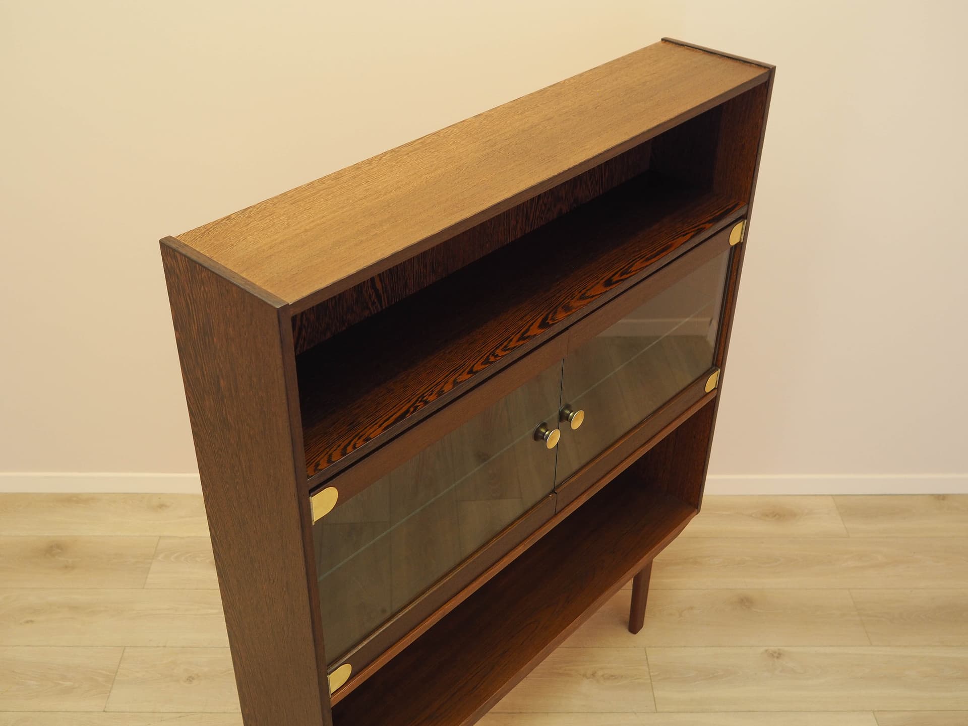 Bookcase, brown oak, Denmark, 1970s. - 343896