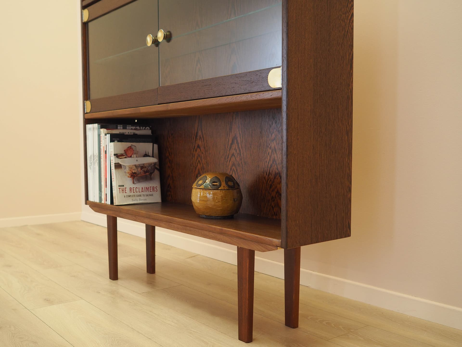 Bookcase, brown oak, Denmark, 1970s. - 343888