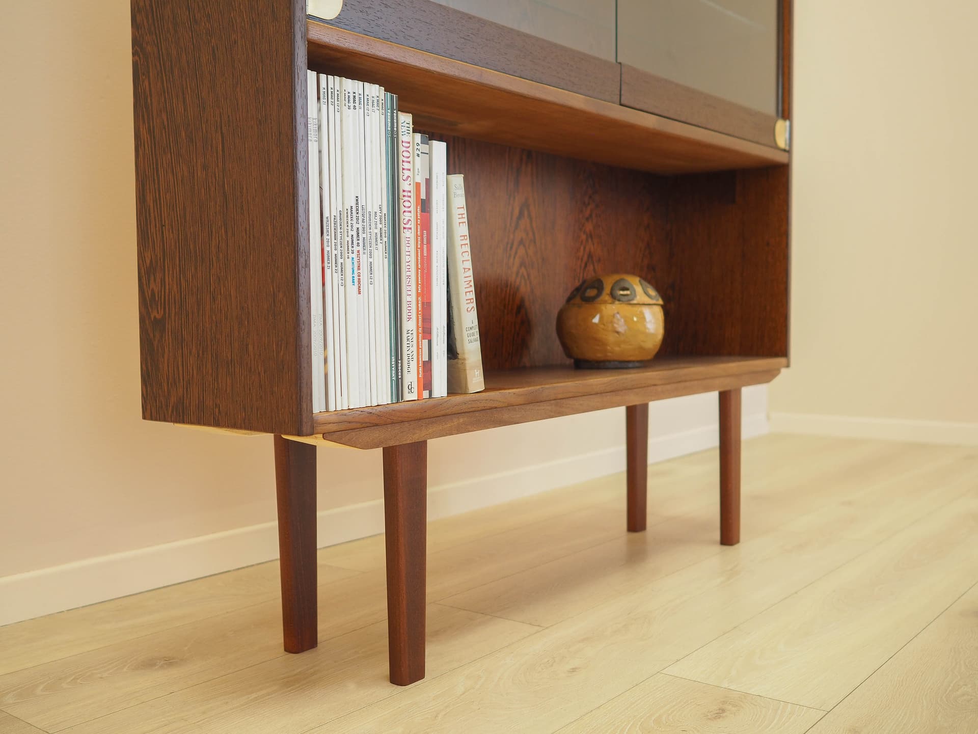 Bookcase, brown oak, Denmark, 1970s. - 343890